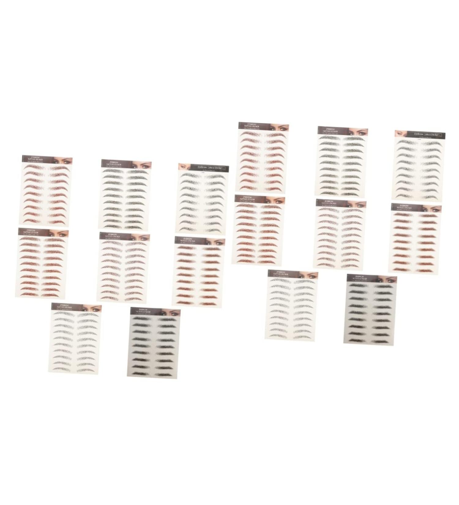 Didiseaon 16 Pcs Imitation Eco Eyebrow Sticker Hair-like Eyebrows Stickers Fake 6d Transfer Stickers Cosmetic - Buy Online on GoSupps.com