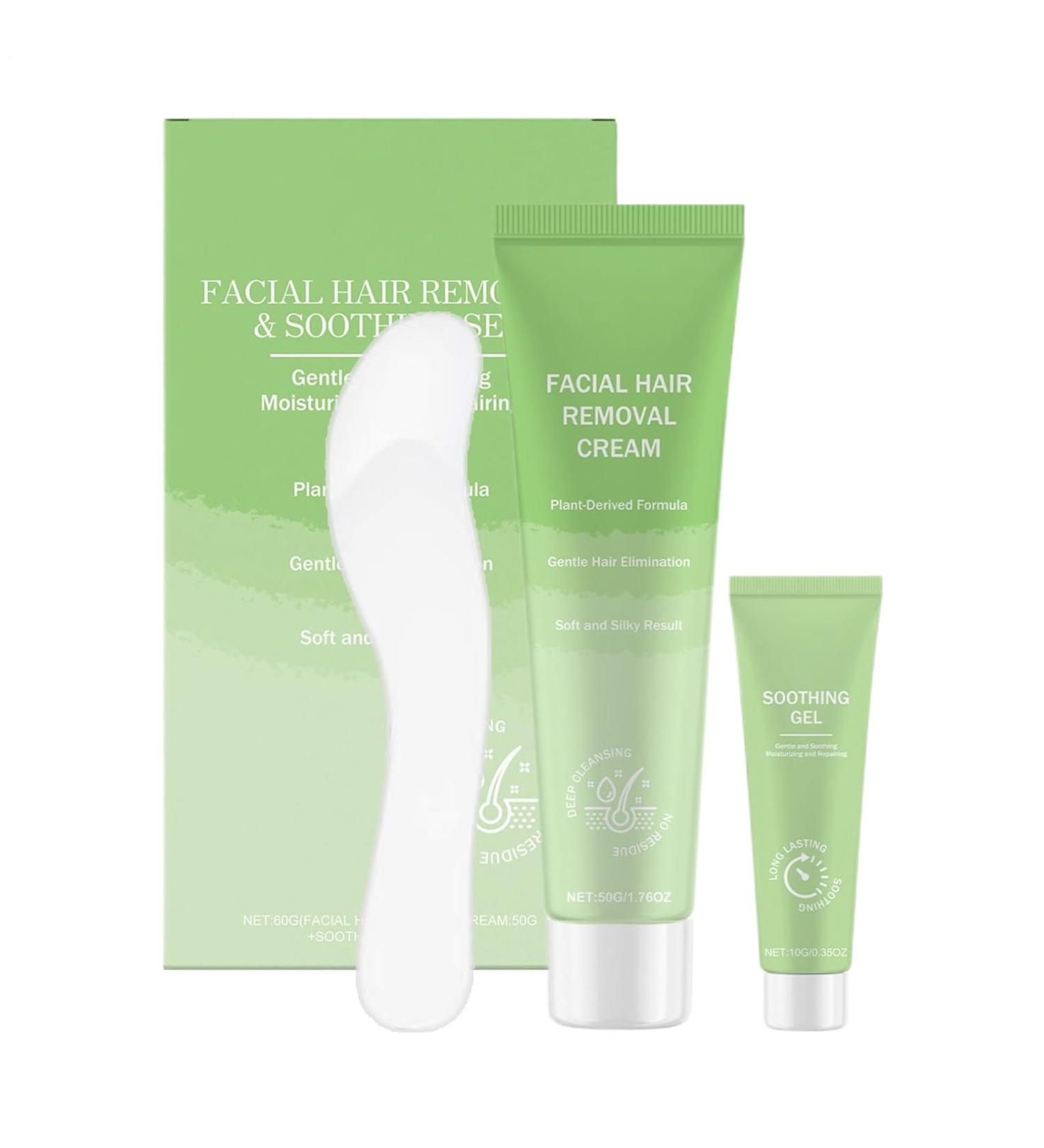  Generisch Facial hair removal cream moisturizing with a scraper depilatory cream for the face underarms legs arms stomach intimate area summer travel brides women - Buy Online on GoSupps.com