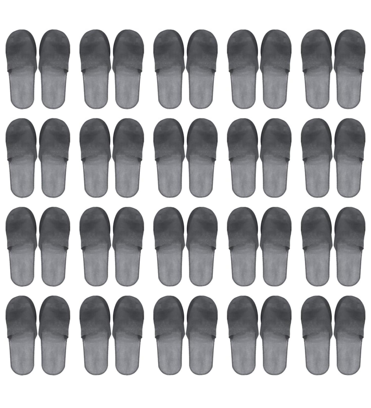FERCAISH 20 Pairs Disposable Slippers Closed Toe Spa Slippers Non-slip Hotel Guest Slippers For Men Women Travel Home Wedding Party Use (Grey) - Buy Online on GoSupps.com