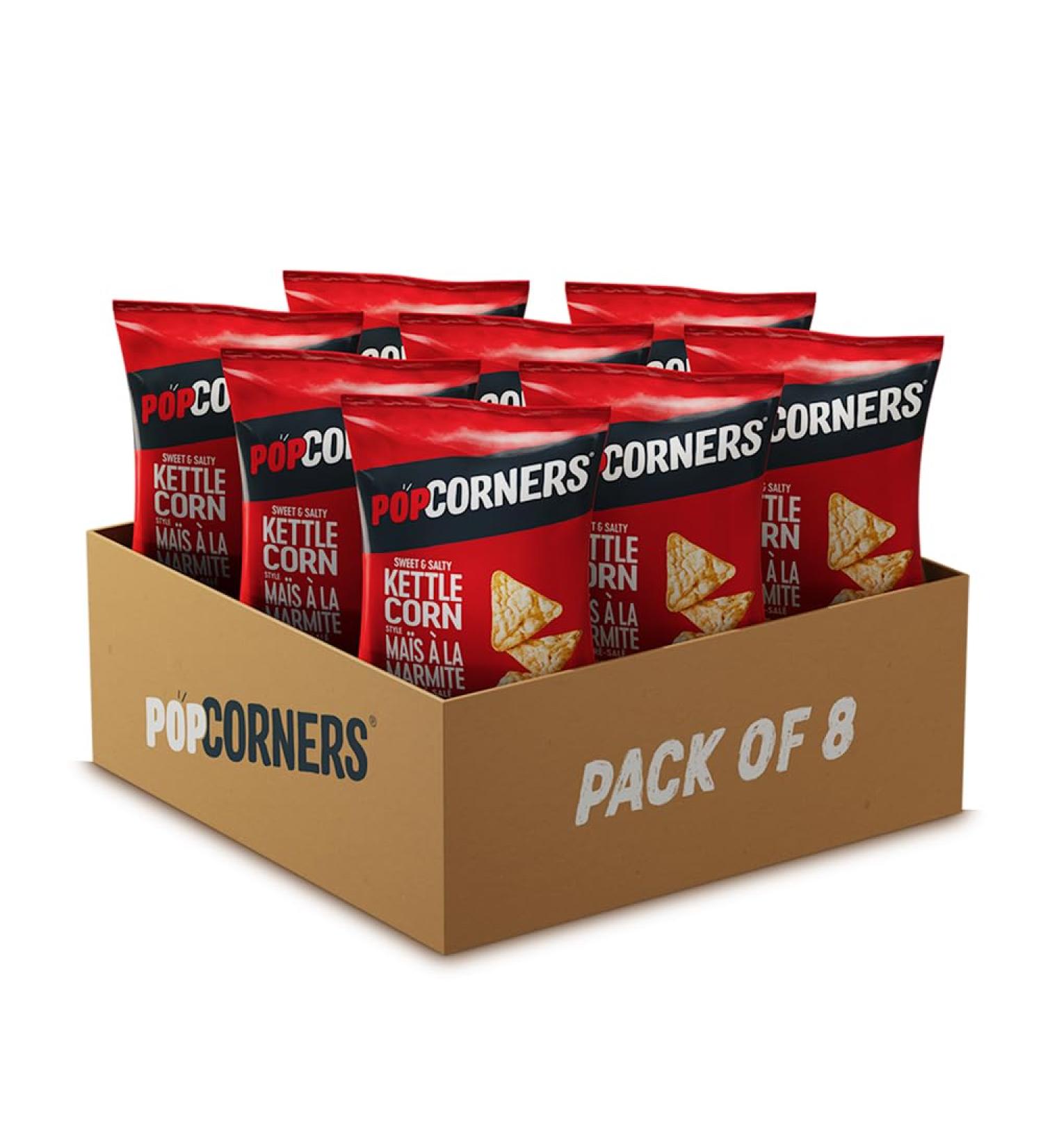 PopCorners Sweet & Salty Kettle Corn Style Popped-Corn Chips 142g Pack of 8 Sweet & Salty 142 g (Pack of 8) - Buy Online on GoSupps.com