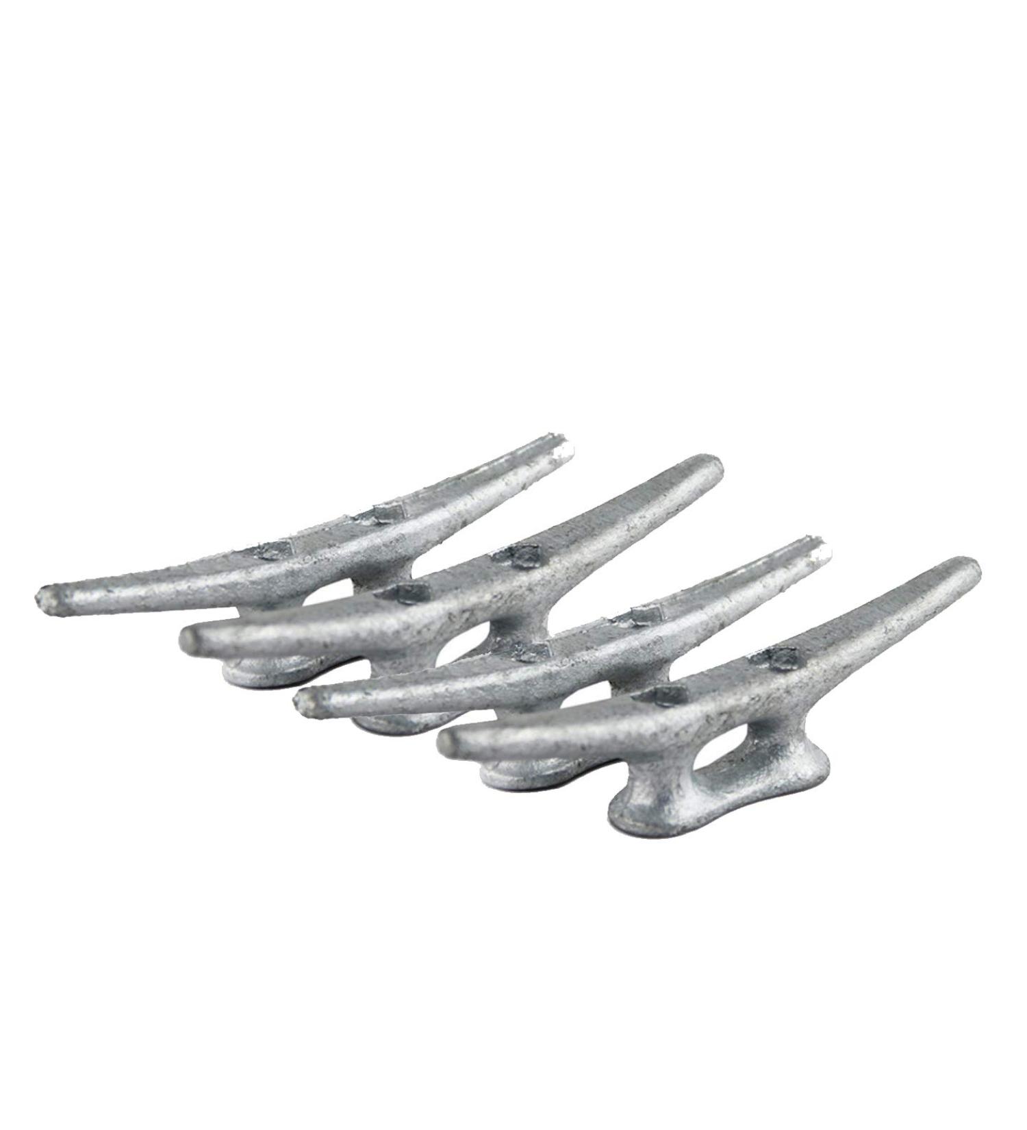 4 Pack 6 inch Heavy Duty Boat Cleat - Galvanized Cast Iron Dock Cleat for Marine or Decorative Use - Buy Online on GoSupps.com