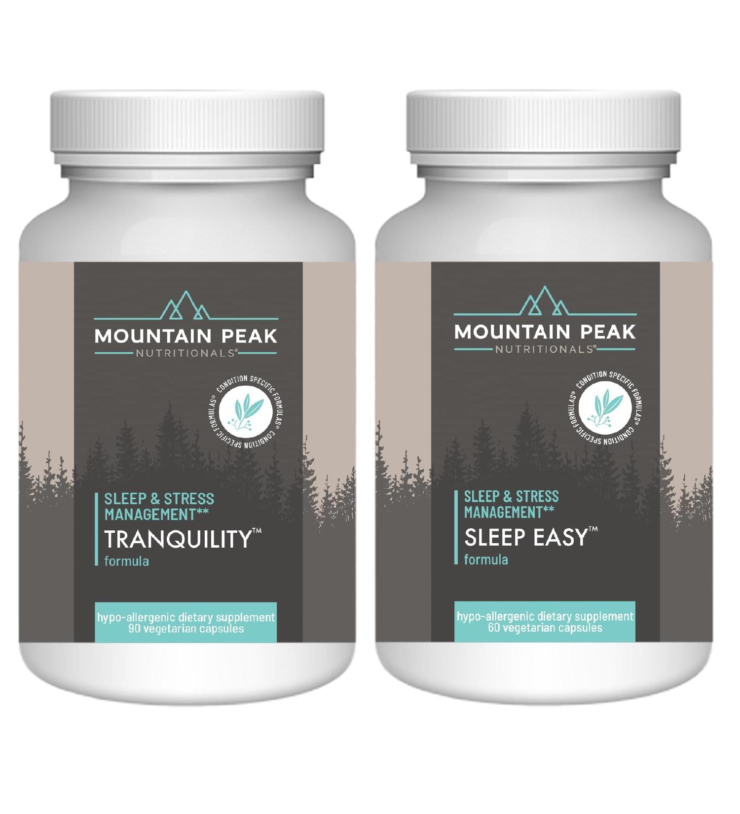 Mountain Peak Nutritionals Ultimate Relaxation Bundle - Tranquility & Sleep Easy - Promoting A Calm & Relaxed Mood for Better Rest - Sleep Support Supplements w/Vitamins B6 & B12 - Buy Online on GoSupps.com