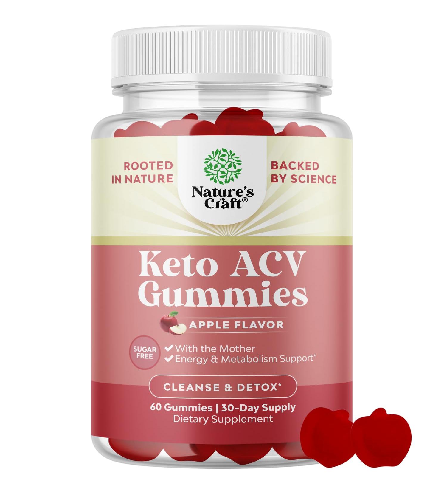 Shop Sugar-Free ACV Apple Cider Vinegar Gummies - Detox & Digestive Support with The Mother | Keto-Friendly Vitamins for Adults - Buy Online on GoSupps.com