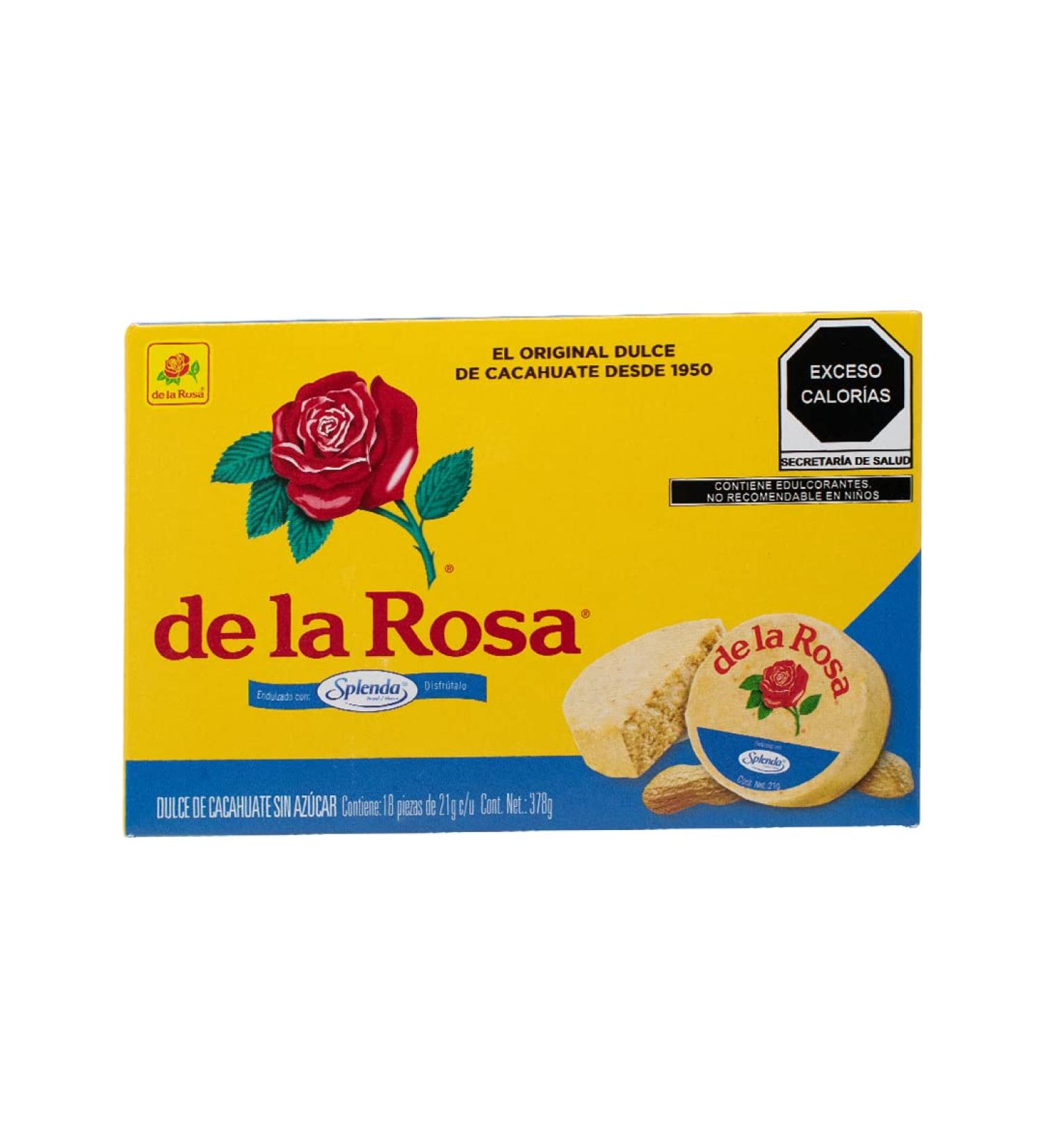 De la Rosa Mazapan - No Sugar Added - 378 grams - 18 pieces - Sweetened with Splenda - Buy Online on GoSupps.com