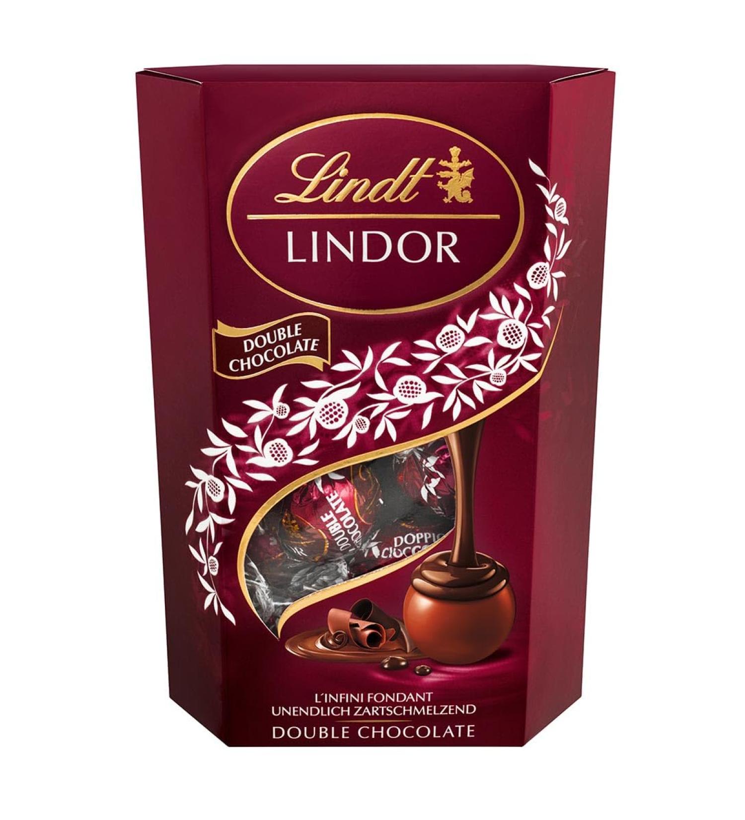 Buy Lindt Lindor Double Chocolate Balls 500g | Delicately Melting Chocolate Pralines | Perfect Gift for Chocolate Lovers - Buy Online on GoSupps.com