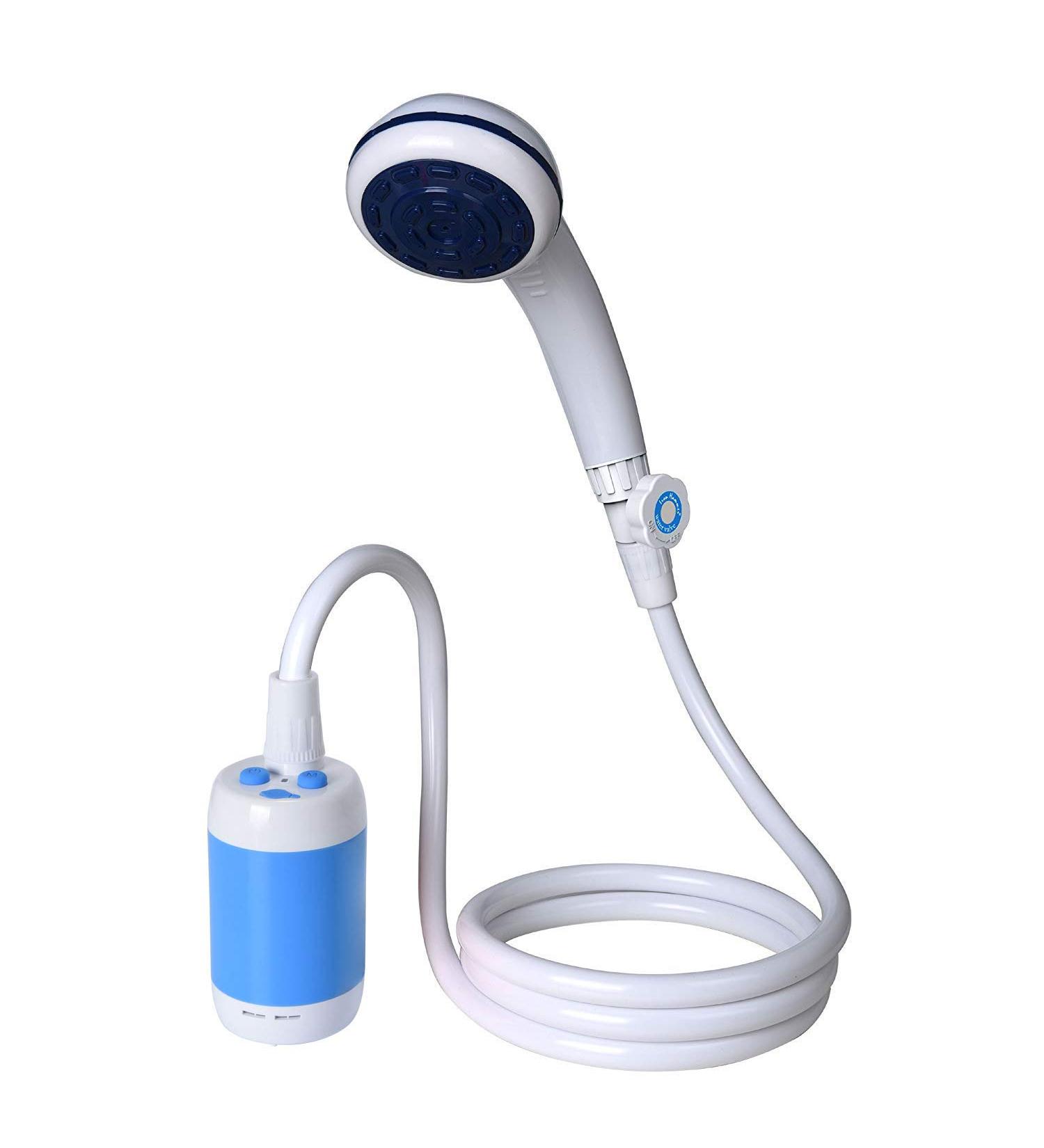 Iron Hammer Portable Blue Electric Camping Shower - Outdoor Handheld Shower - Buy Online on GoSupps.com