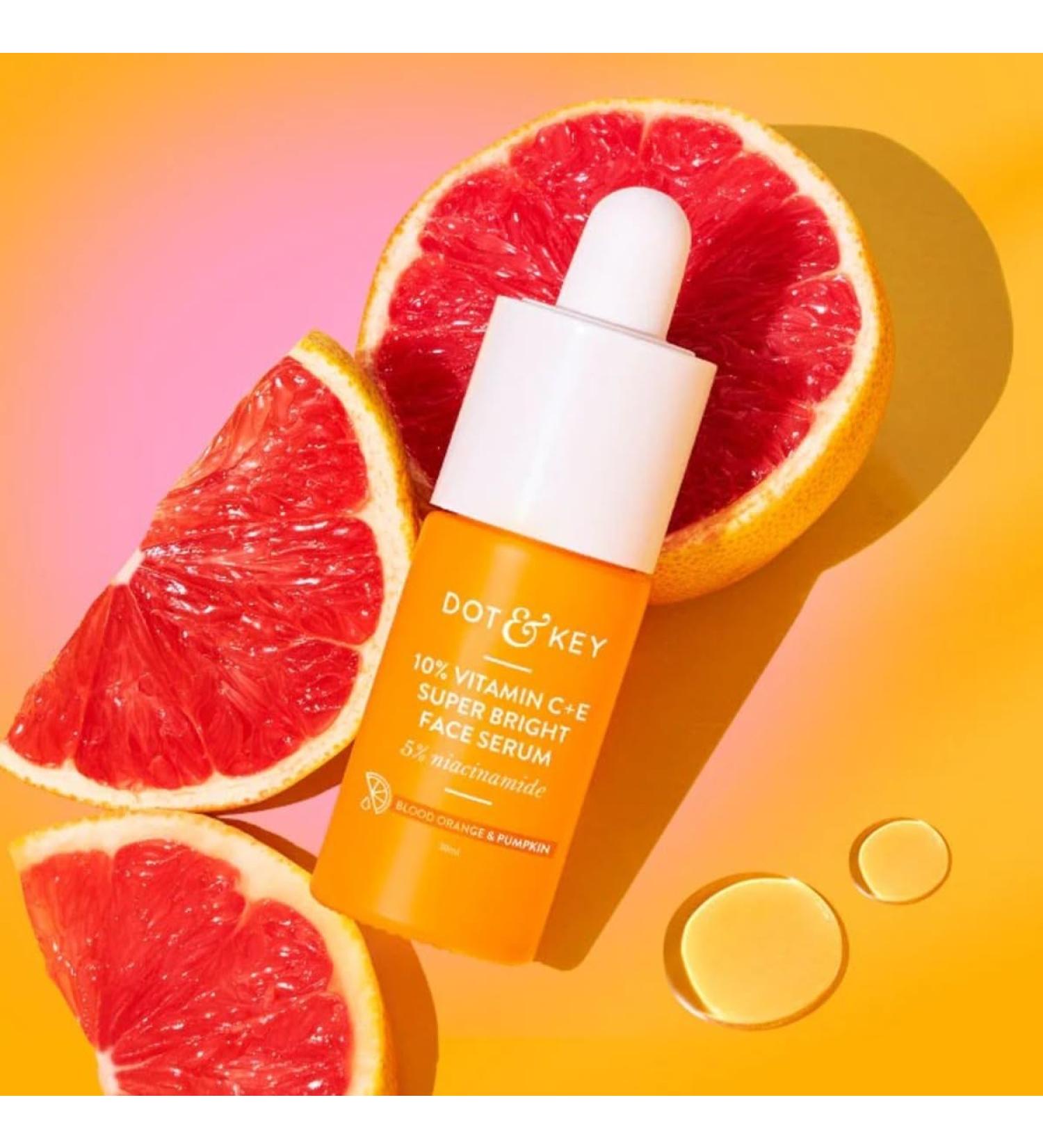 Dott & Keyy Vitamin C Face Serum 10% Vitamin C + E 5% Niacinamide Super Bright Skin 1 fl.oz - Buy Online on GoSupps.com