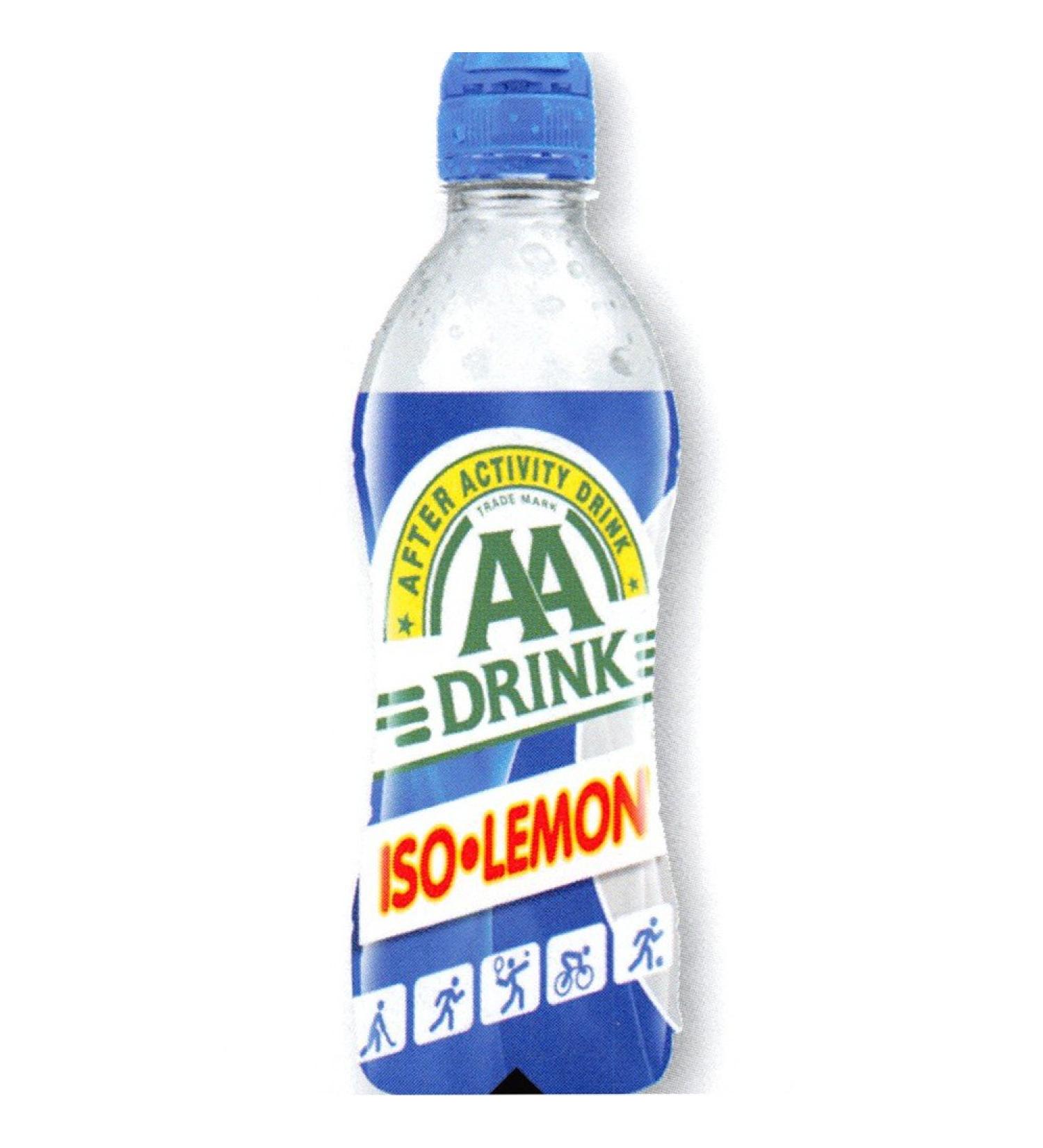 AA Drink Iso Lemon 12 x 500 ml bottle (Isotonic sports drink with lemon flavour)