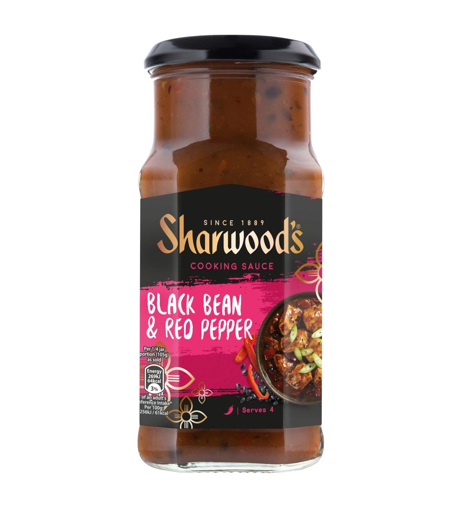Sharwoods Black Bean Sauce and Red pepper 425 g - Buy Online on GoSupps.com