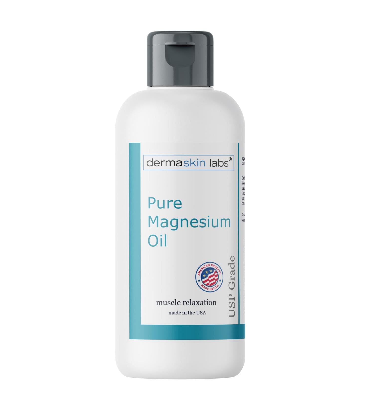 Magnesium Spray 4 oz Non-Greasy Pure Topical Magnesium Chloride Soothing Relief and Relaxation for Overworked Muscles and Joints Body Massage with Aloe Vera Made in The USA 4 Ounce (Pack of 1)