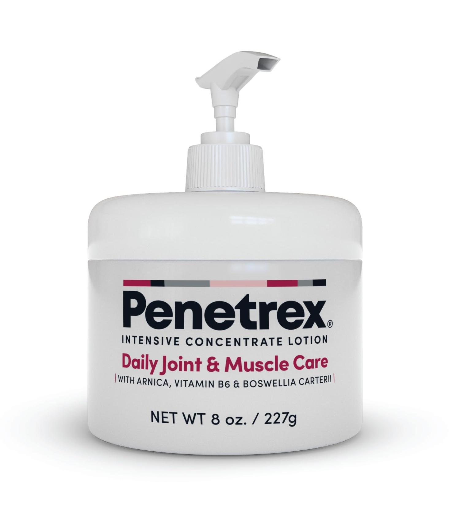 Penetrex Joint & Muscle Therapy Lotion - Soothing Relief for Back Neck Hands & Feet - Maximum Strength Premium Whole Body Recovery Rub with Arnica Vitamin B6 MSM & Boswellia 8 fl oz 8 Ounce Pump (Pack of 1) - Buy Online on GoSupps.com