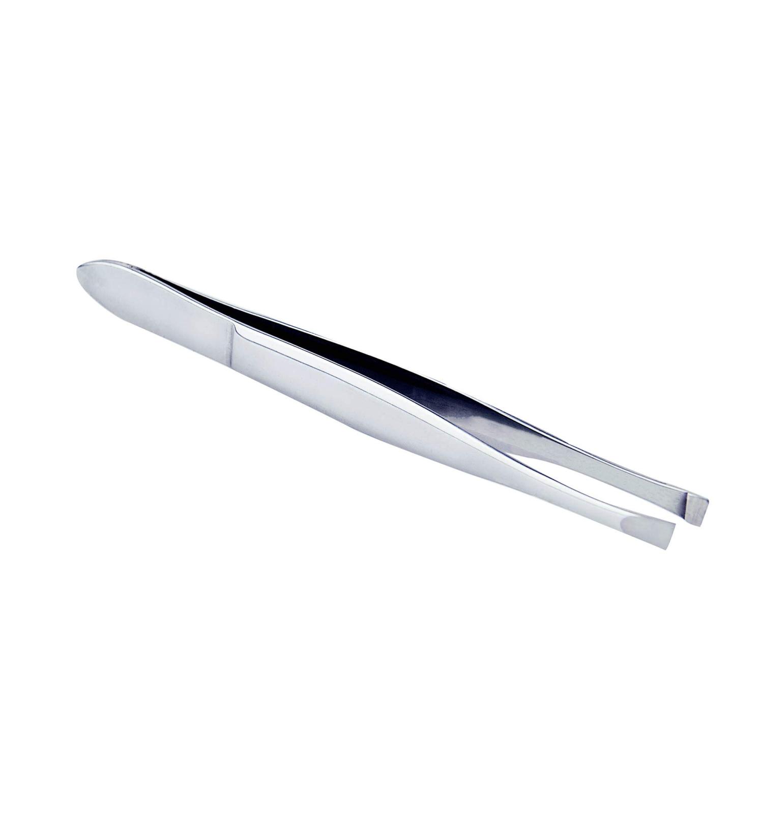 Sterling Professional Stainless Steel Eyebrow Tweezers | Precision & Comfort | Straight Silver 4mm Blade | ST-12007 - Buy Online on GoSupps.com