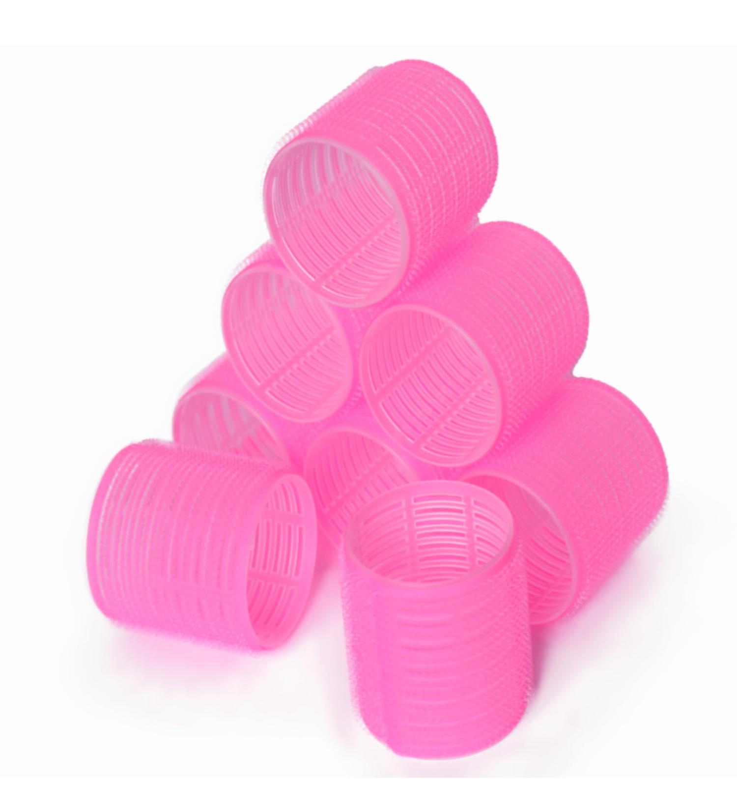 8x MIDHILL PINK Large Self Grip Hair Rollers Set 55mm Self Holding Rollers Salon Hairdressing Curlers DIY Curling Tool Hair Curlers Rollers Tools for Women Men - Buy Online on GoSupps.com