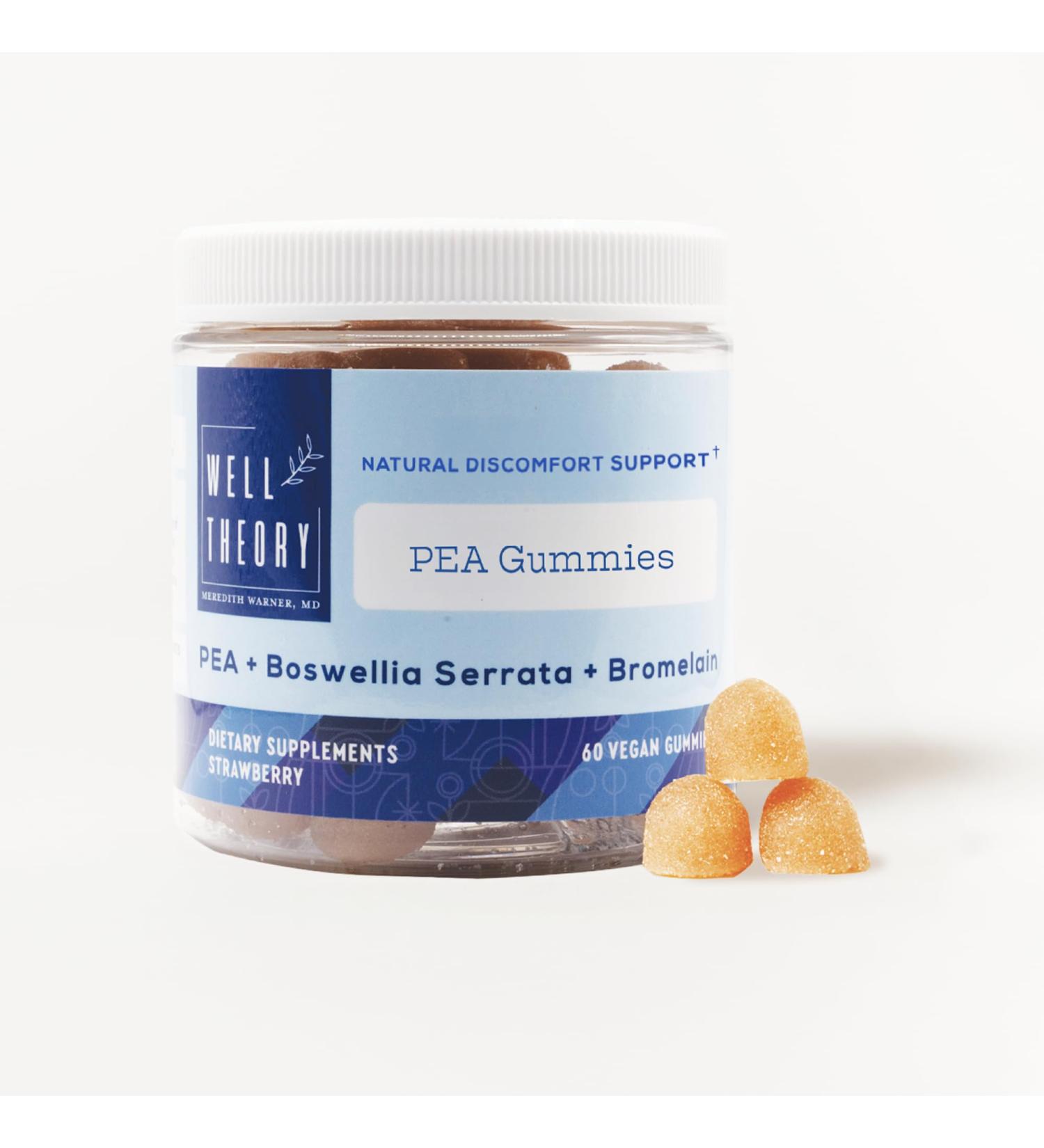 WELL THEORY Pea Joint Support Gummies with Boswellia and Bromelain | Supports Joint Function and Flexibility | 60 Gummies - Buy Online on GoSupps.com