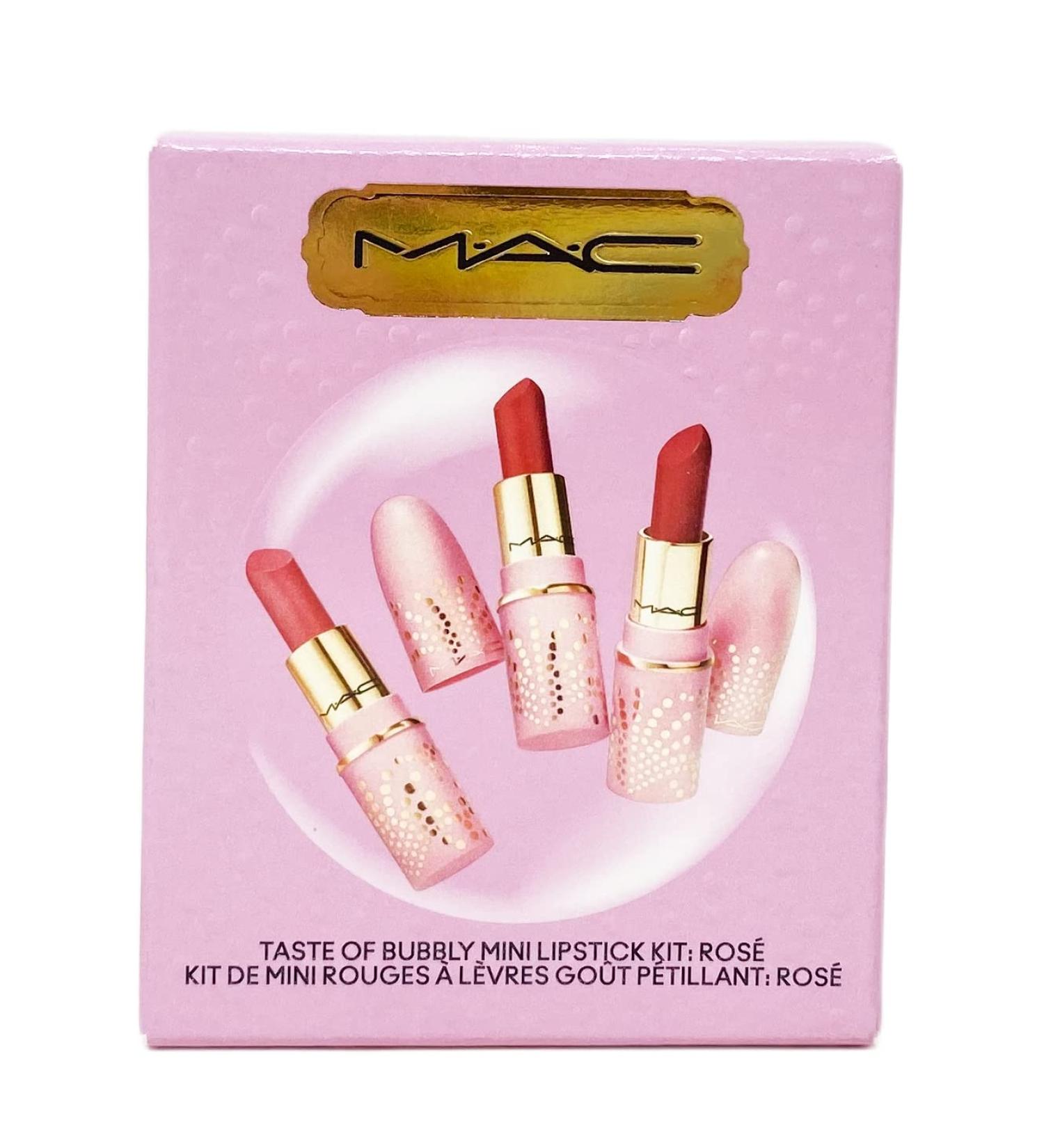 MAC Limited Edition Bubbles & Bows Mini Lipstick Kit - Rose | Taste of Bubbly Collection - Buy Online on GoSupps.com