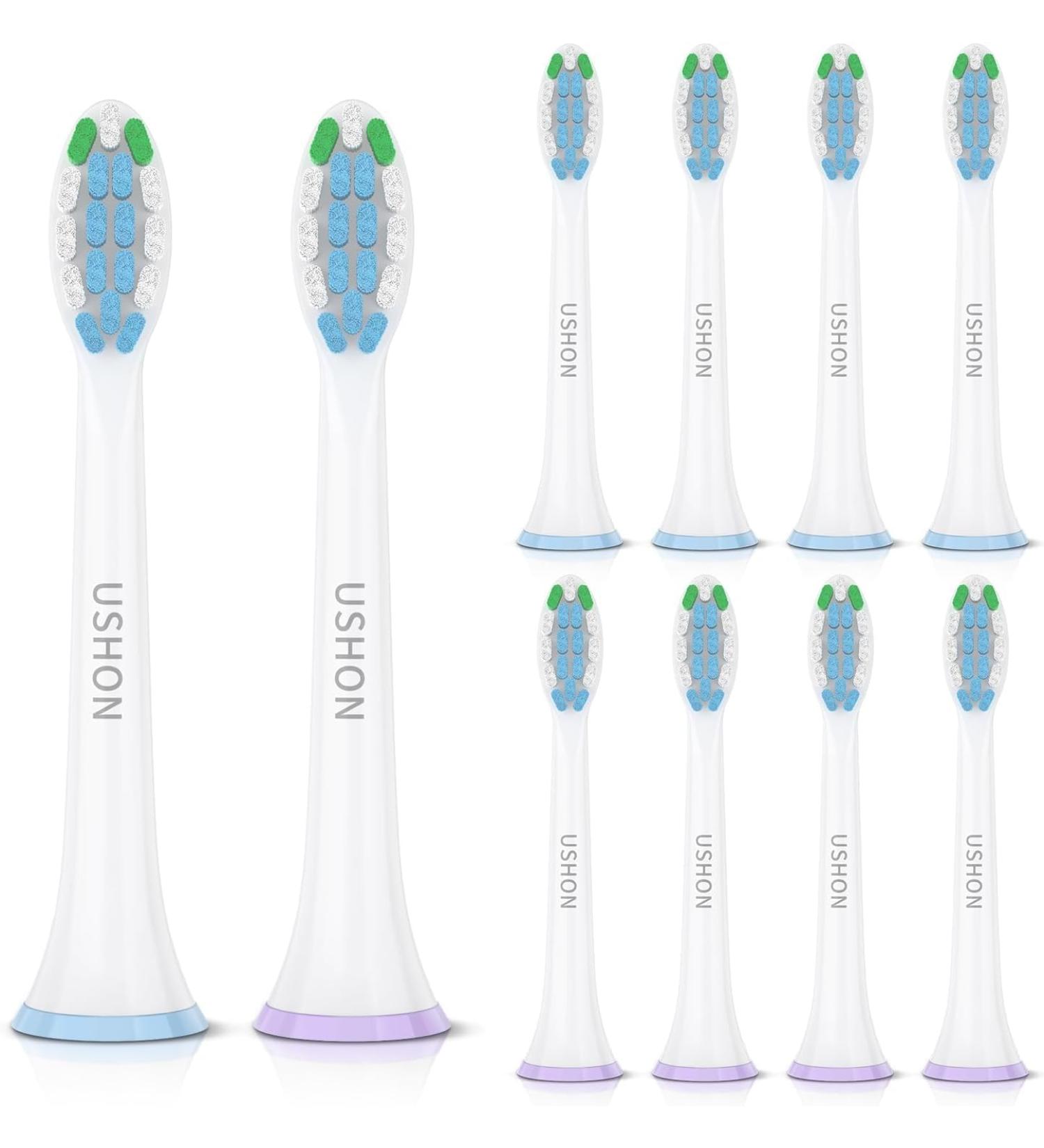 Philips Sonicare Toothbrush Replacement Heads - 10 Pack Compatible Electric Brush Heads for Ultimate Clean - Buy Online on GoSupps.com