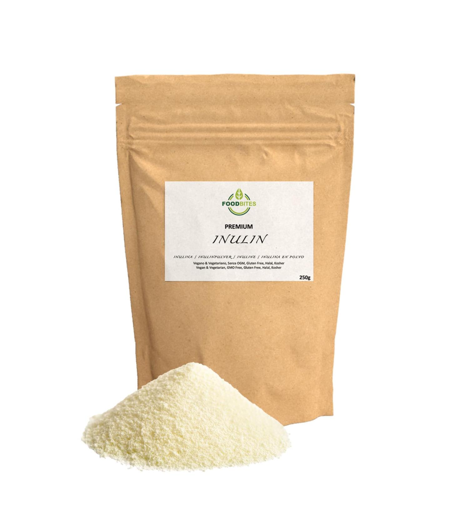 Inulin Powder 250g - Prebiotic Fiber for Physiological Maintenance of the Intestine - Chicory Inulin 100% Purity - Buy Online on GoSupps.com