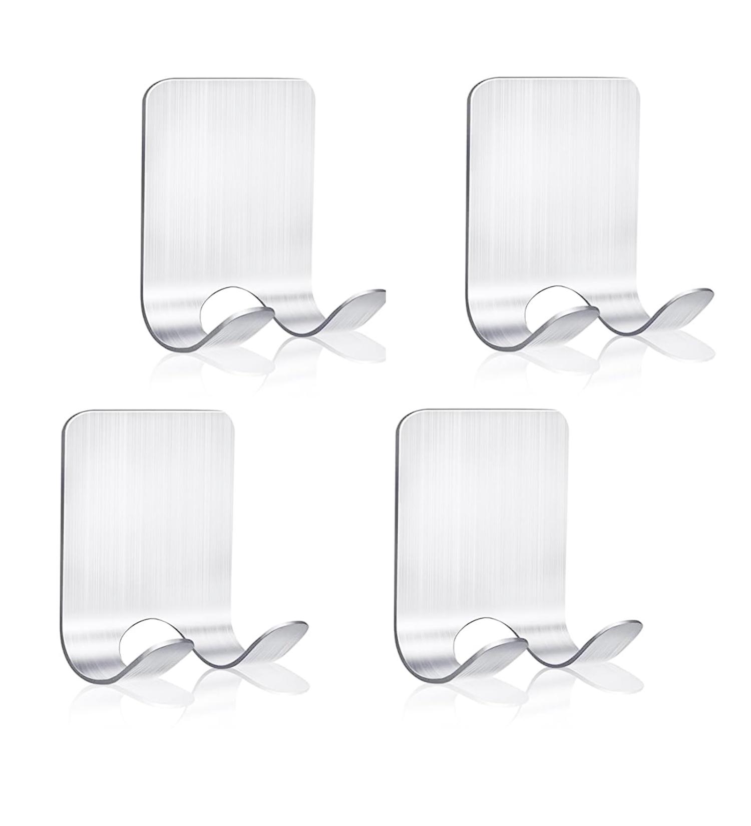 QXSUSE 4-Piece Self-Adhesive Razor Holder - Waterproof Shower Hook for Bathroom Kitchen & Office - Buy Online on GoSupps.com