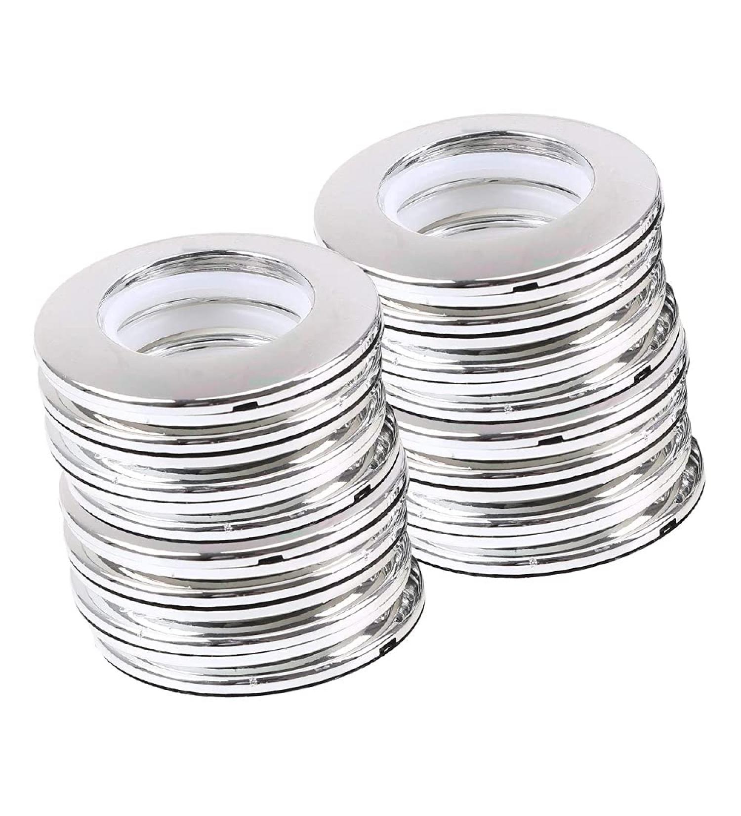 AchNau 1-9/16 Inner Dia Silver Plastic Curtain Grommets - Pack of 16 - Buy Online on GoSupps.com