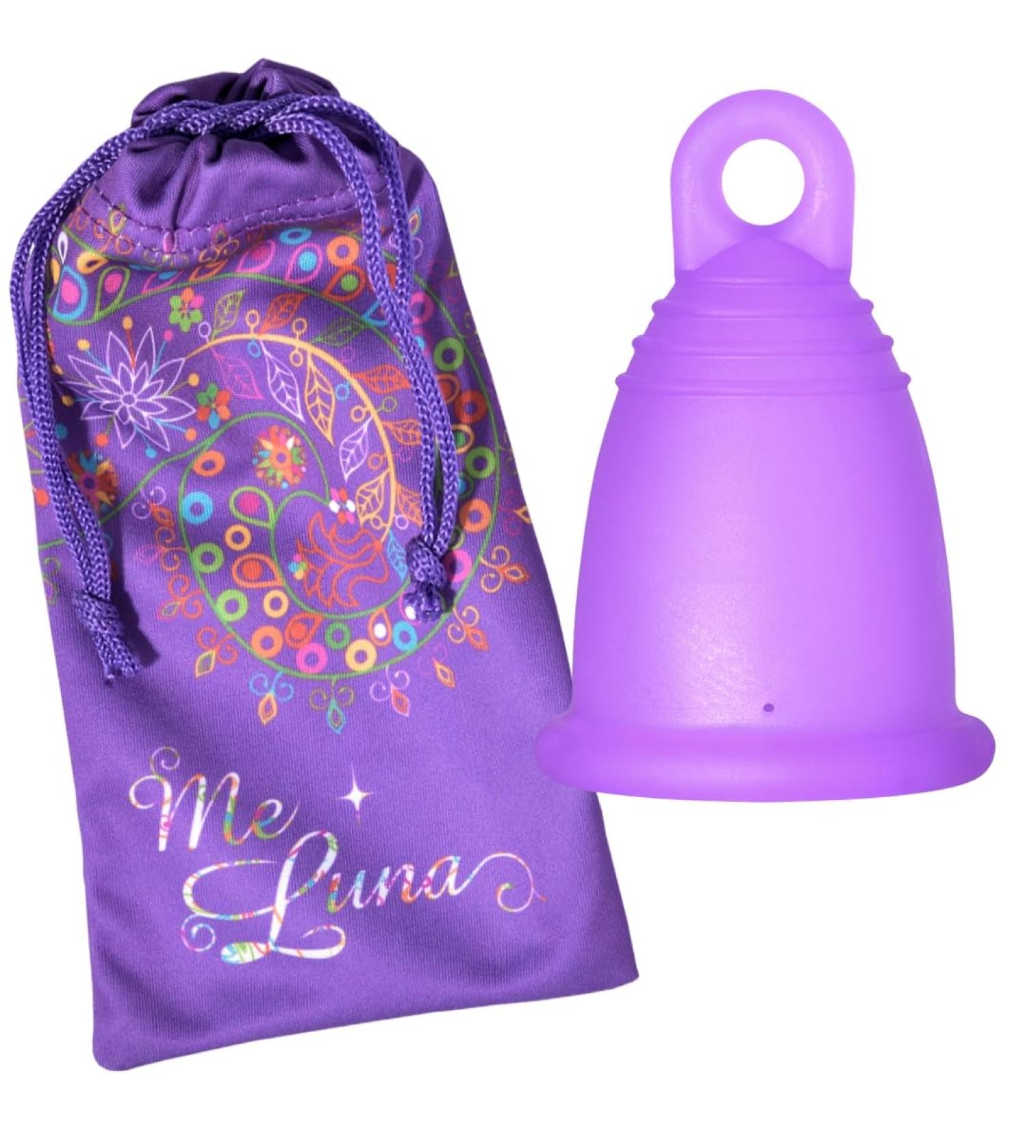 Me Luna Menstrual Cup Classic Ring Purple Size XL