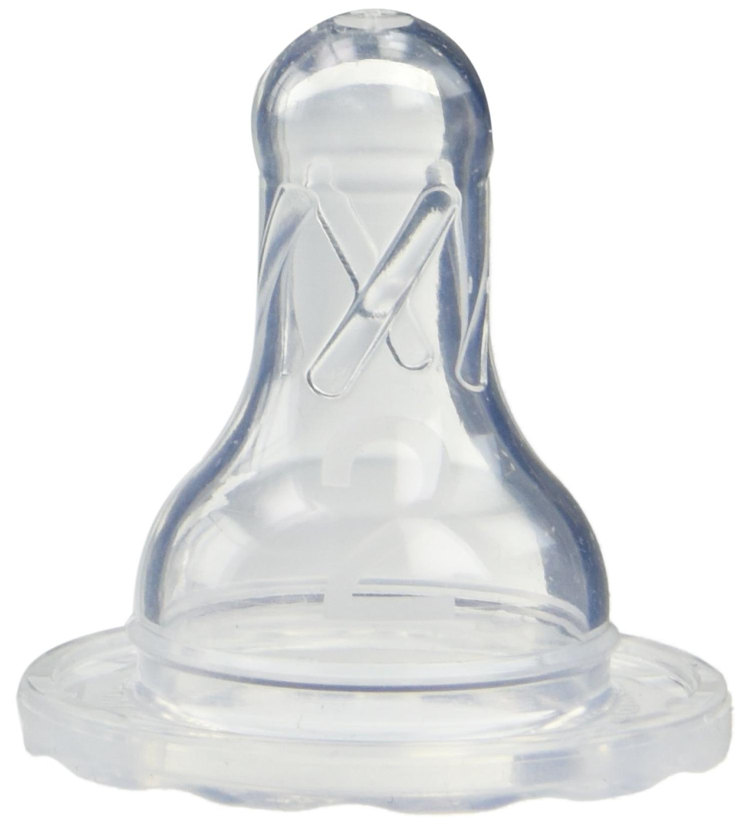 Standard Neck Baby Bottle Nipple 2 Pack Set of 3 Size: Level 2