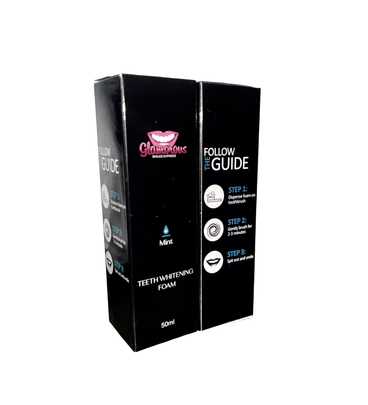 Teeth Whitening Foam - Mint Flavored 50ml | Brighten Your Smile Fast Shipping Worldwide - Buy Online on GoSupps.com
