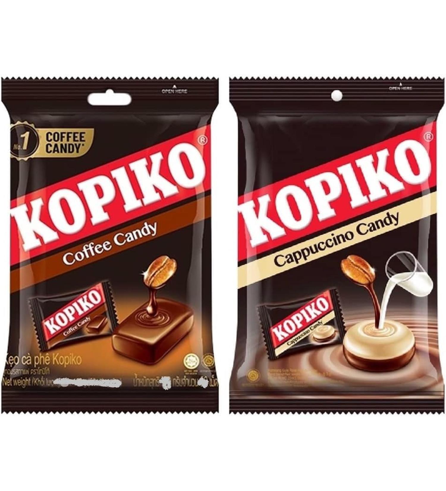 Kopiko Strong & Rich Coffee Candy Cappuccino 120g and Coffe Candy 120g Variety Pack - Buy Online on GoSupps.com