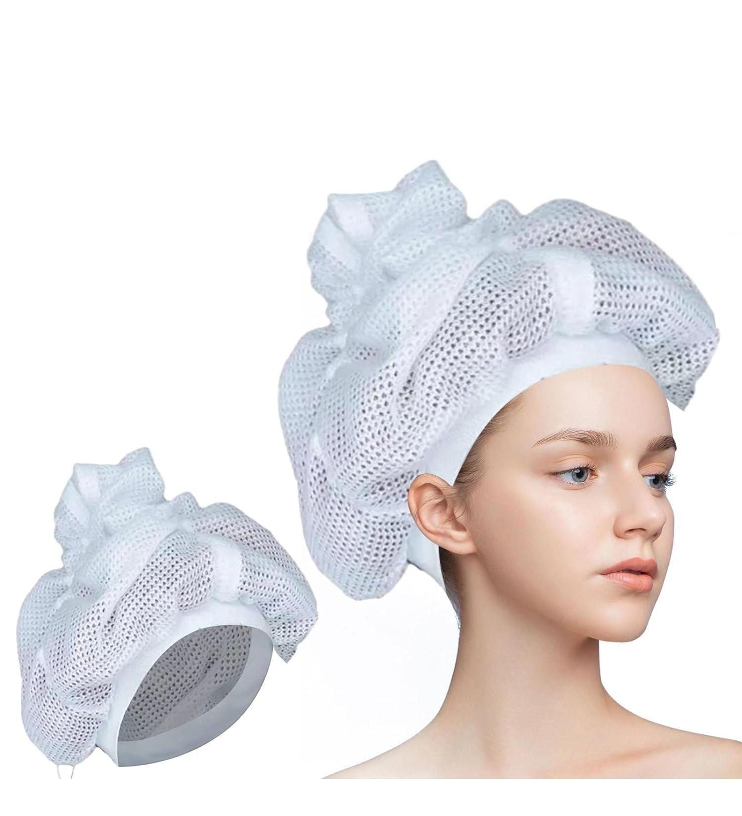 Ruzister Mesh Plopping Cap for Curly Hair Drying | Adjustable Network Hood for Perfect Curls - Buy Online on GoSupps.com