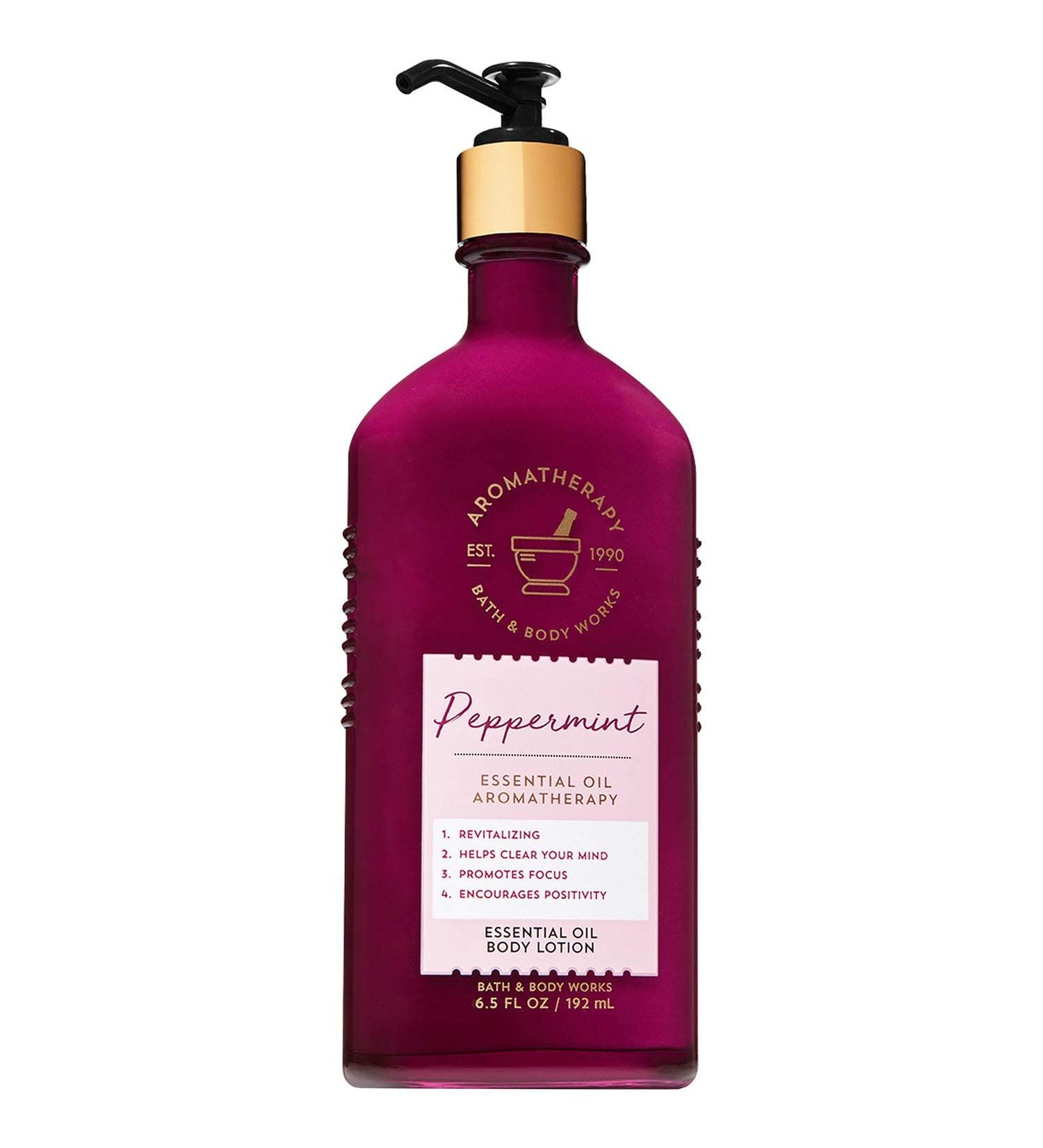 Buy Bath and Body Works Aromatherapy PEPPERMINT Essential Oil Body Lotion 6.5 oz - Hydrating & Soothing Skin Care - Buy Online on GoSupps.com