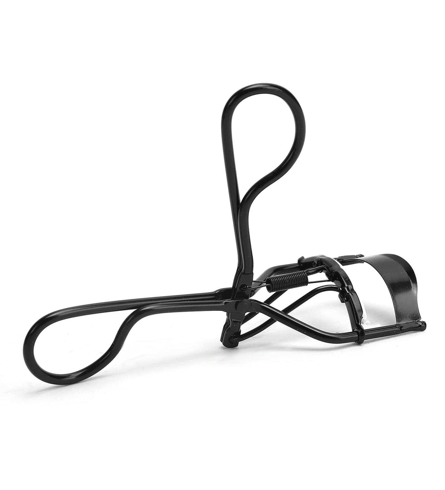 Stainless Steel Eyelash Curler Long-Lasting LASH Curls Professional Makeup Tool Women Black - Buy Online on GoSupps.com