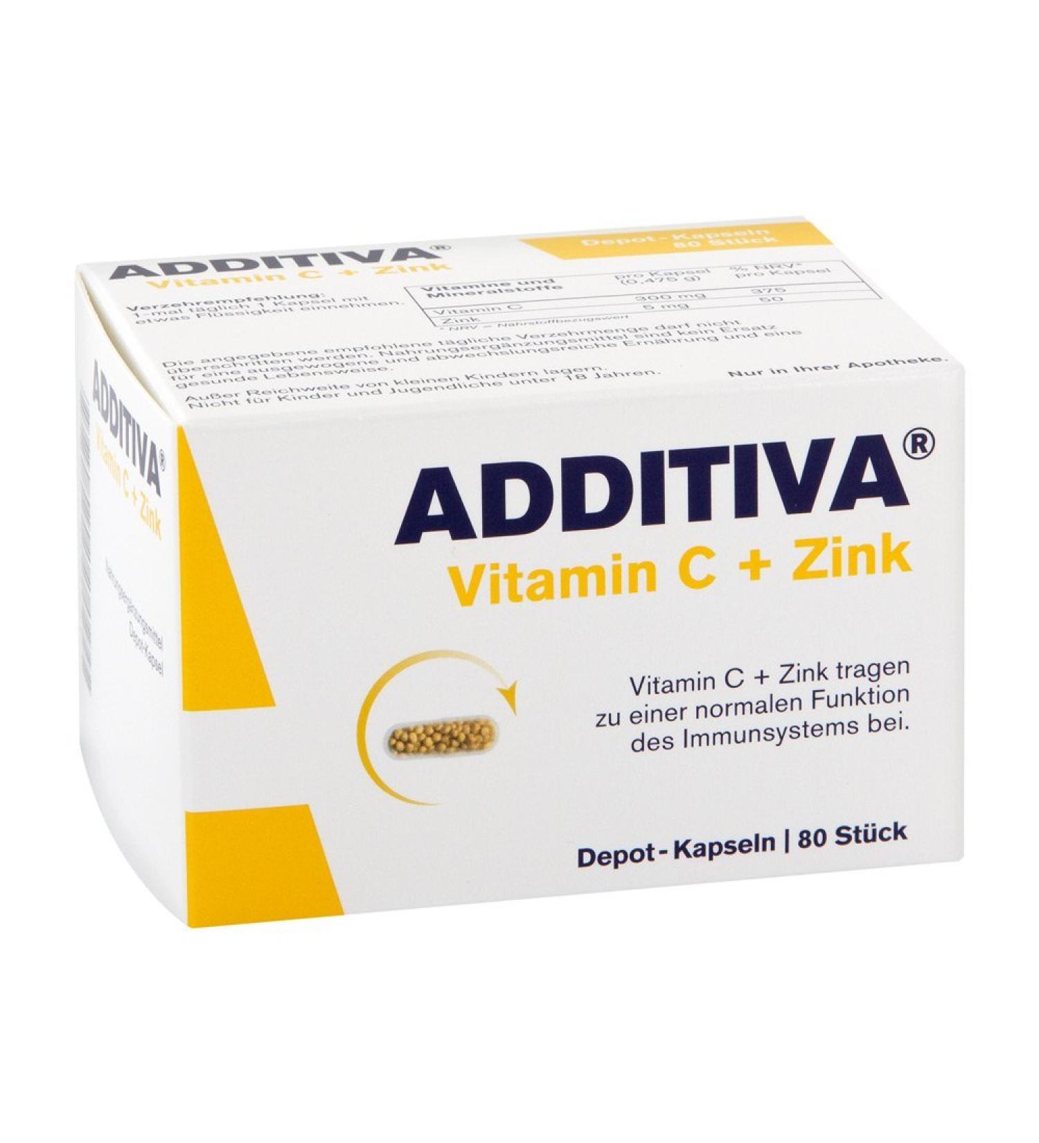 Buy Dr.B.Scheffler Vitamin C + Zinc Depot 80 Capsules - Boost Immunity Worldwide Shipping - Buy Online on GoSupps.com