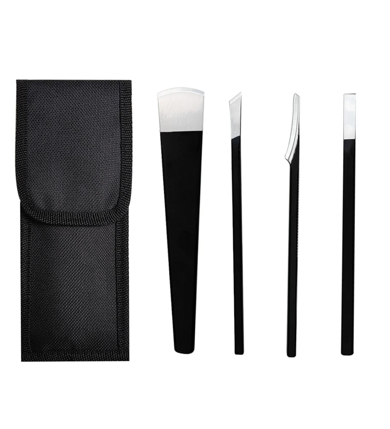 Pedicure Knife Set - 4 Pcs Stainless Steel Ingrown Toenail Tools for Foot Care - Buy Online on GoSupps.com