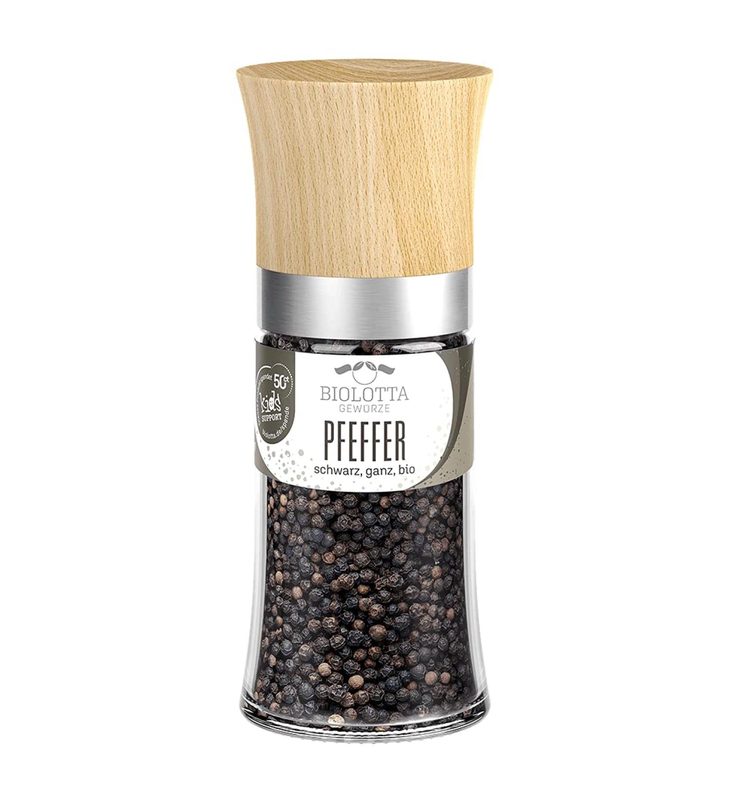 Biolotta Biolotta Organic Pepper Mill - Black - 75g