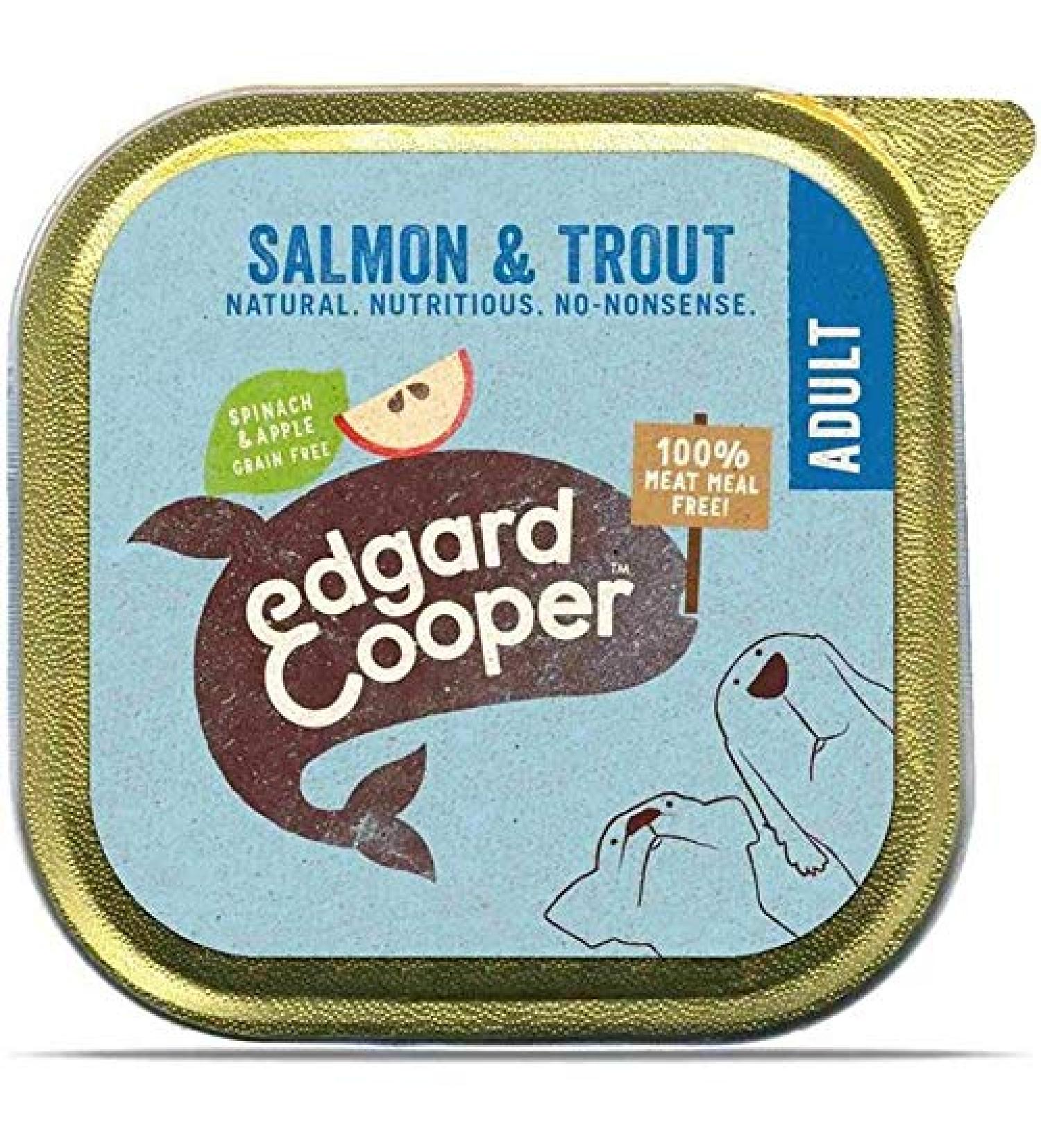 Edgard & Cooper Grain Free Adult Wet Dog Food with Salmon & Trout 150G