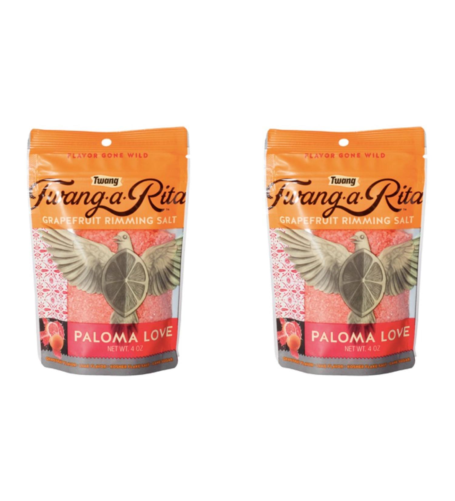 Twang-a-Rita Rimming Salt Variety Pack - 4 oz Pouch (2 Pack) Paloma Love (Grapefruit) - Buy Online on GoSupps.com