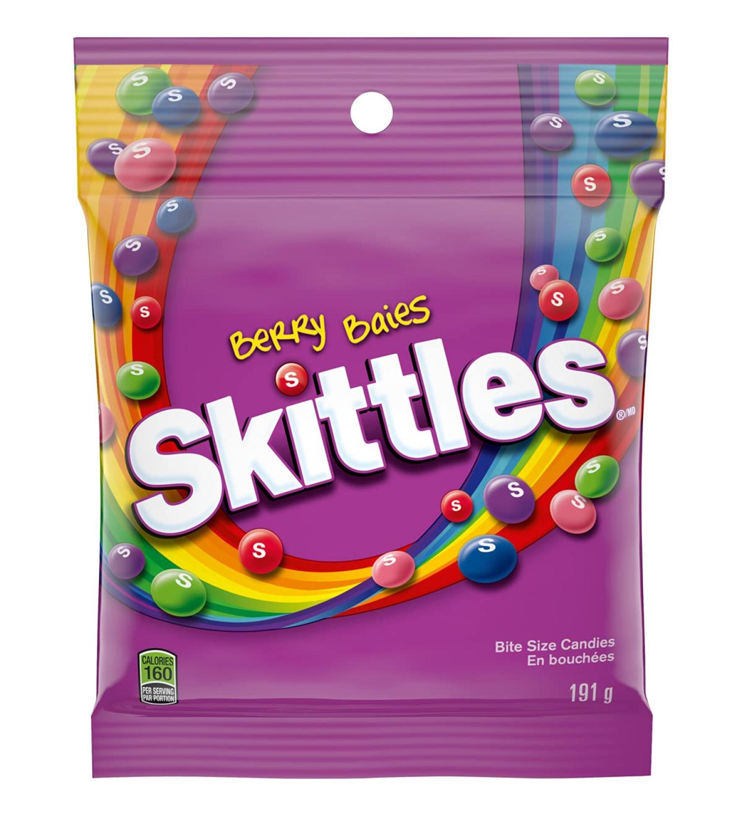 SKITTLES Wild Berry Chewy Candy Bag 191g (Pack of 12) - Buy Online on GoSupps.com