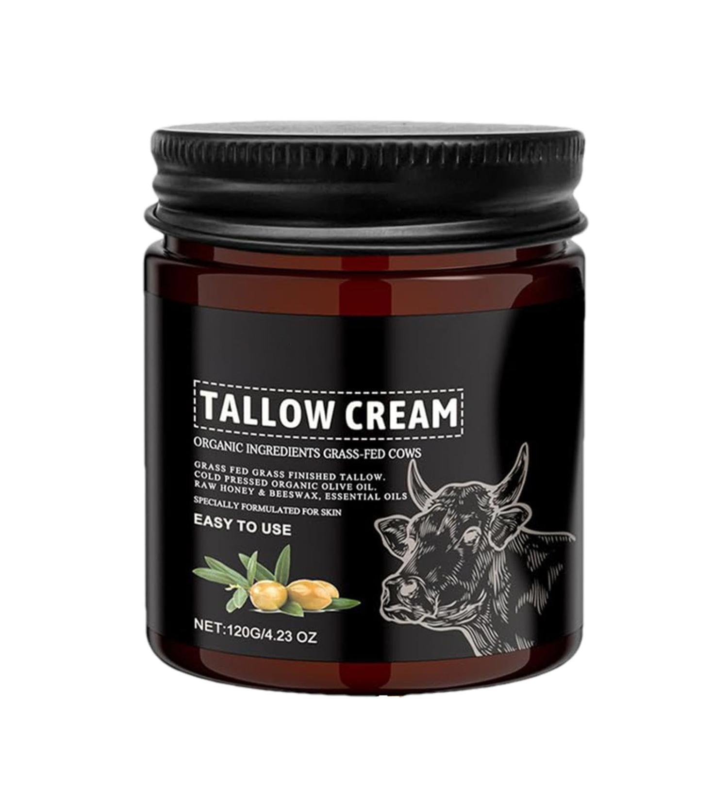Beef Tallow For Skin Beef Tallow Cream For Skincare Grass Fed Beef Tallow Balm 120g Body Elasticity Nourishing Cream Moisturizer For Arms Legs - Buy Online on GoSupps.com