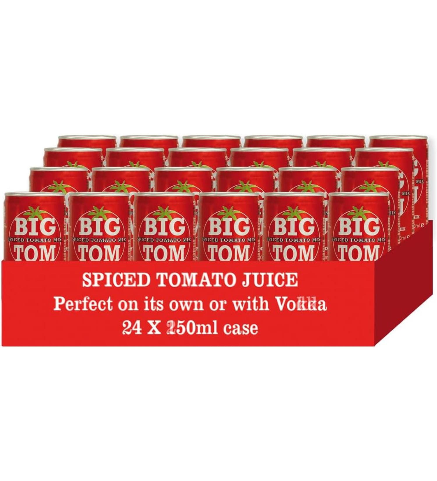 BIG TOM Spiced Tomato Juice - Pack of 24 - 150ml - Buy Online on GoSupps.com