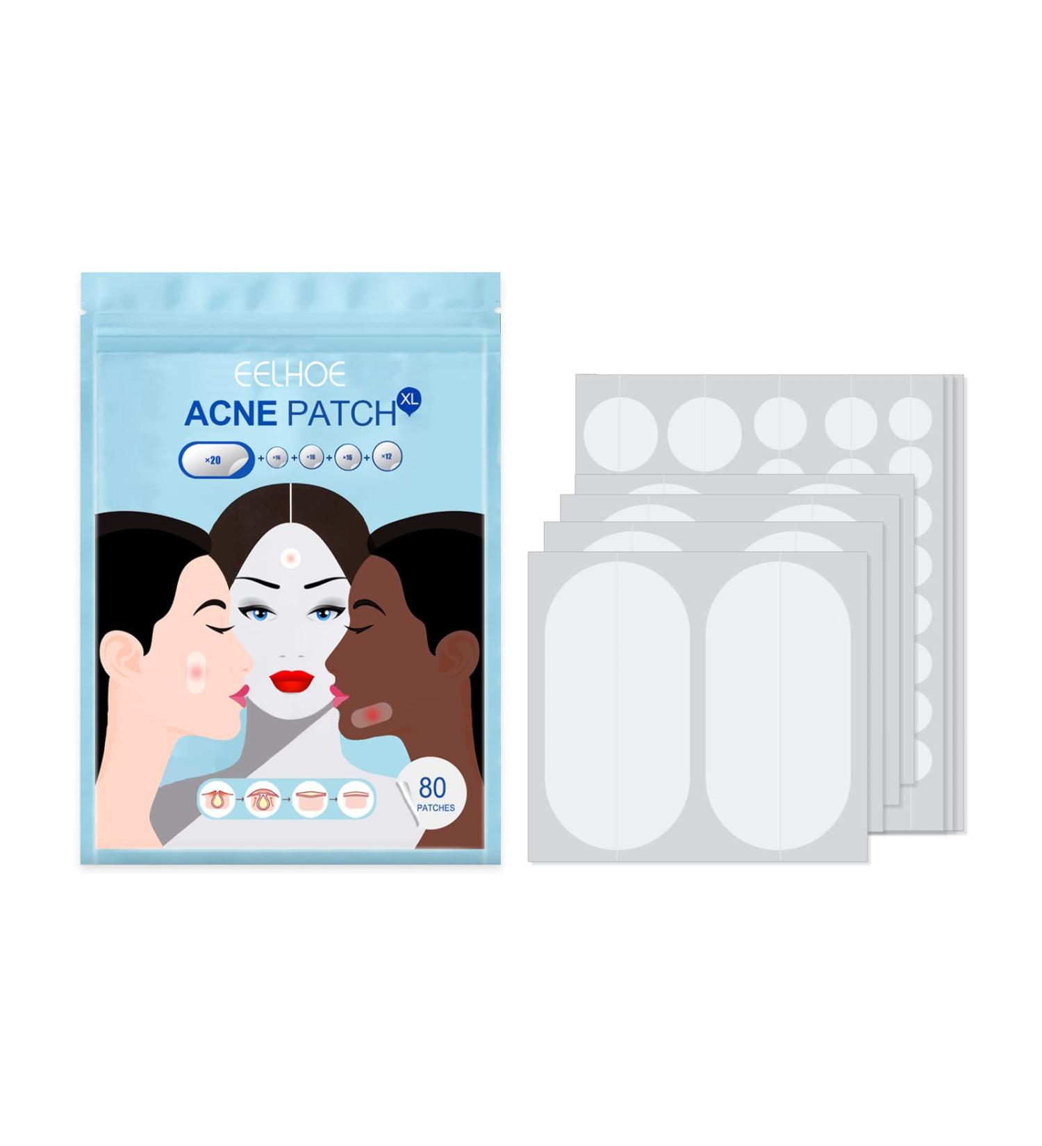 Buy Ikasus Acne Patch - 80 Hydrocolloid Pimple Dots with Tea Tree & Calendula Oil | Invisible Acne Absorbing Covers - 5 Sizes for Face & Body - International Shipping Available - Buy Online on GoSupps.com