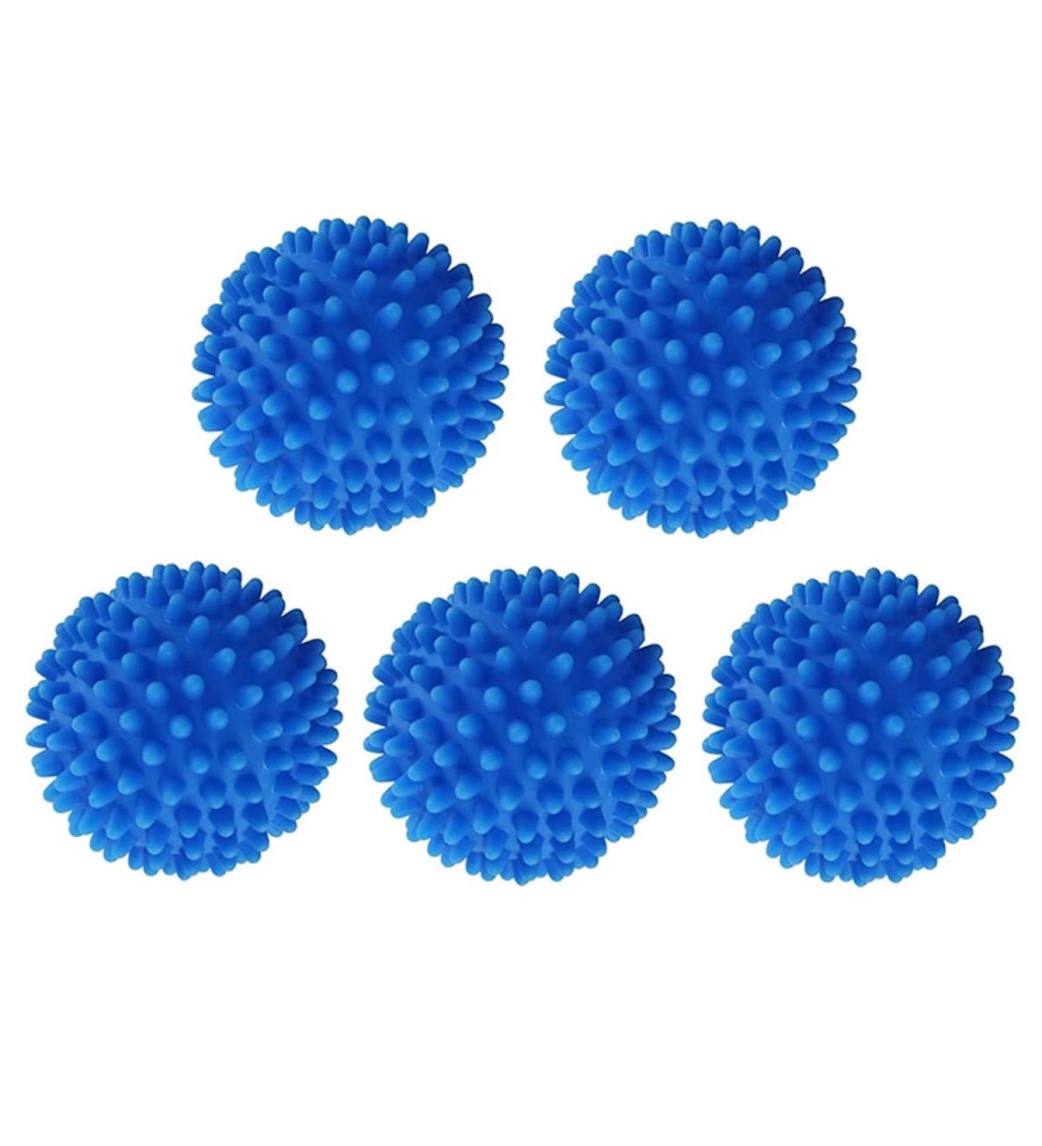 KOMUNJ 5 Pcs Laundry Tumble Dryer Balls - Reusable Plastic Balls for Speeding Drying and Reducing Creases - Buy Online on GoSupps.com