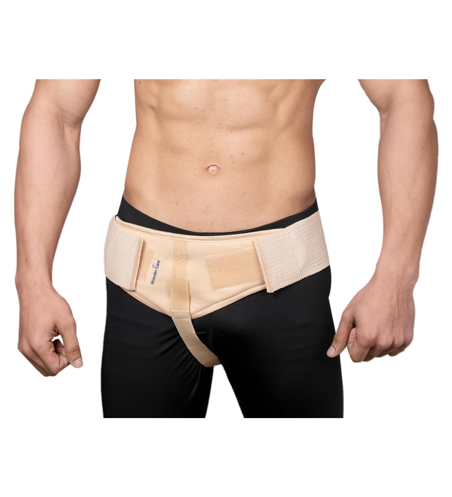 Wonder Care Hernia Belt Right - Inguinal Support Brace & Underwear for Men (XXL 44-48) - Comfortable Hernia Truss - Buy Online on GoSupps.com
