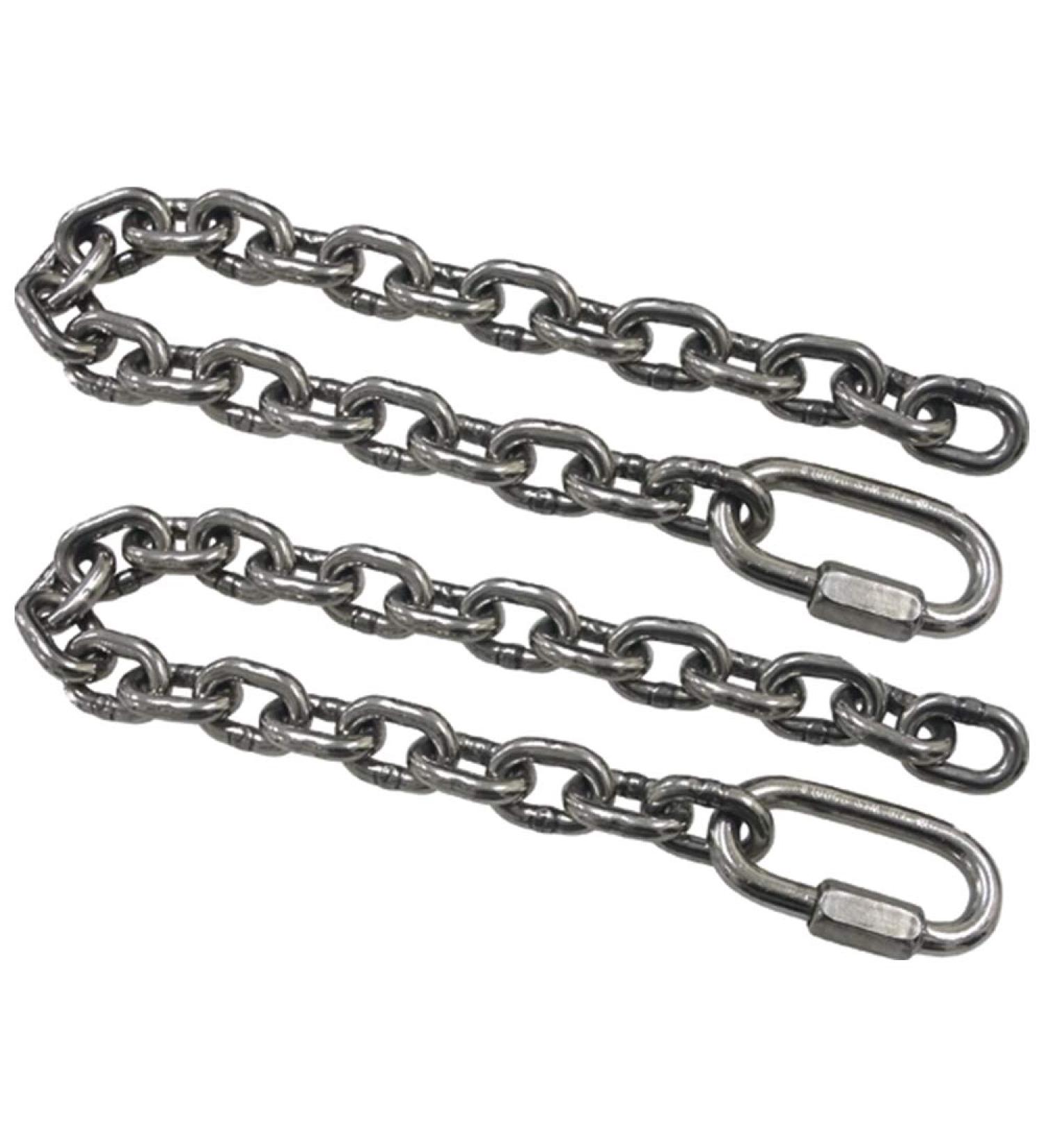 SeaSense Stainless Steel Safety Chain 5/16-Inch x 24-Inch with Quick Link, 2 Piece