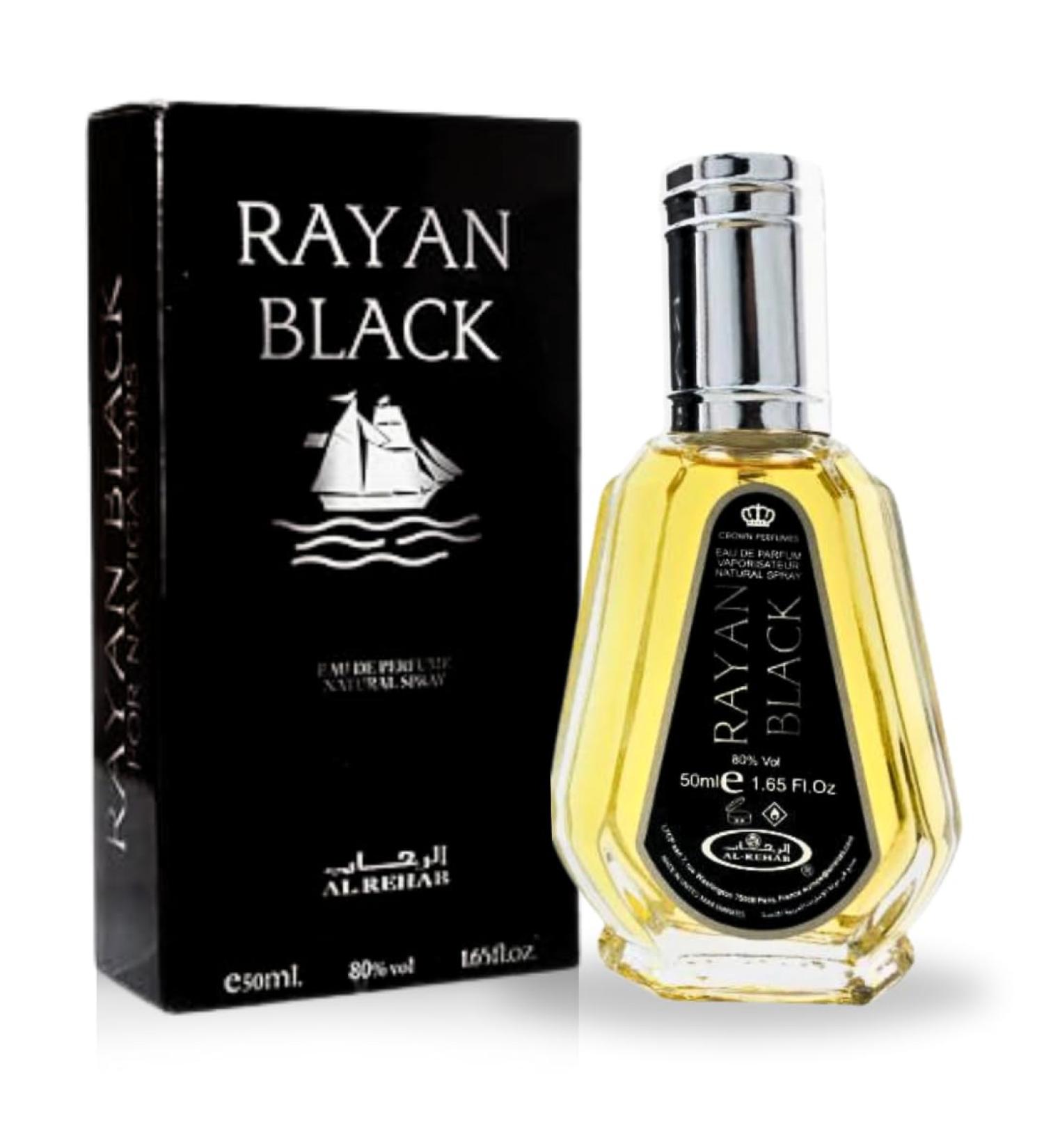 Al-Rehab Rayan Black EDP - 50ML (1.7 OZ) Long Lasting & Luxurious Scents of Arabia Perfumes For Men & Women. 1.7 Fl Oz (Pack of 1) Rayan Black - Buy Online on GoSupps.com