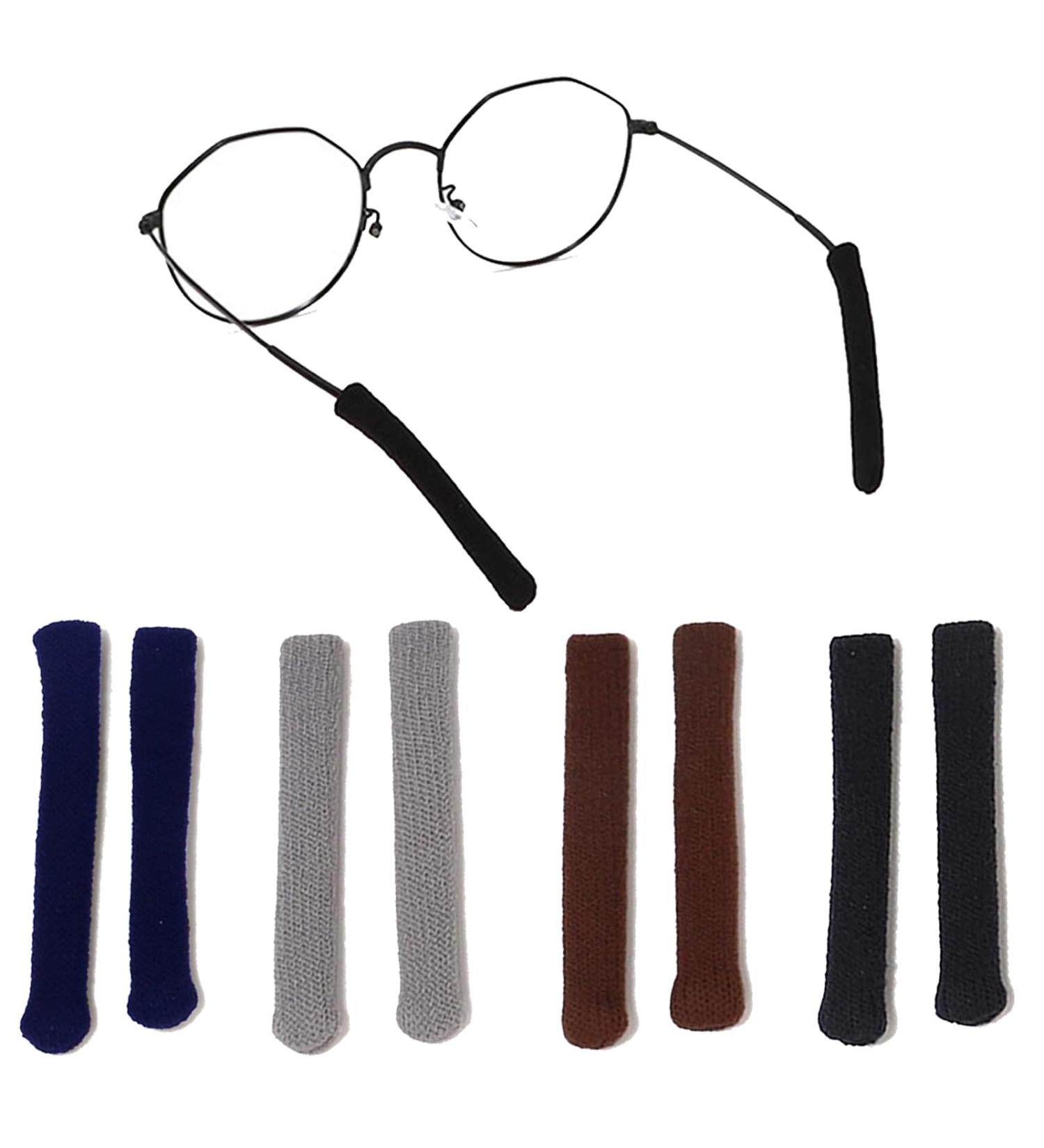 Rabbfit 4 Pairs Glasses Ear Pads Cushions - Soft Elastic Cotton Non-Slip Holders for Sunglasses & Reading Glasses - Buy Online on GoSupps.com