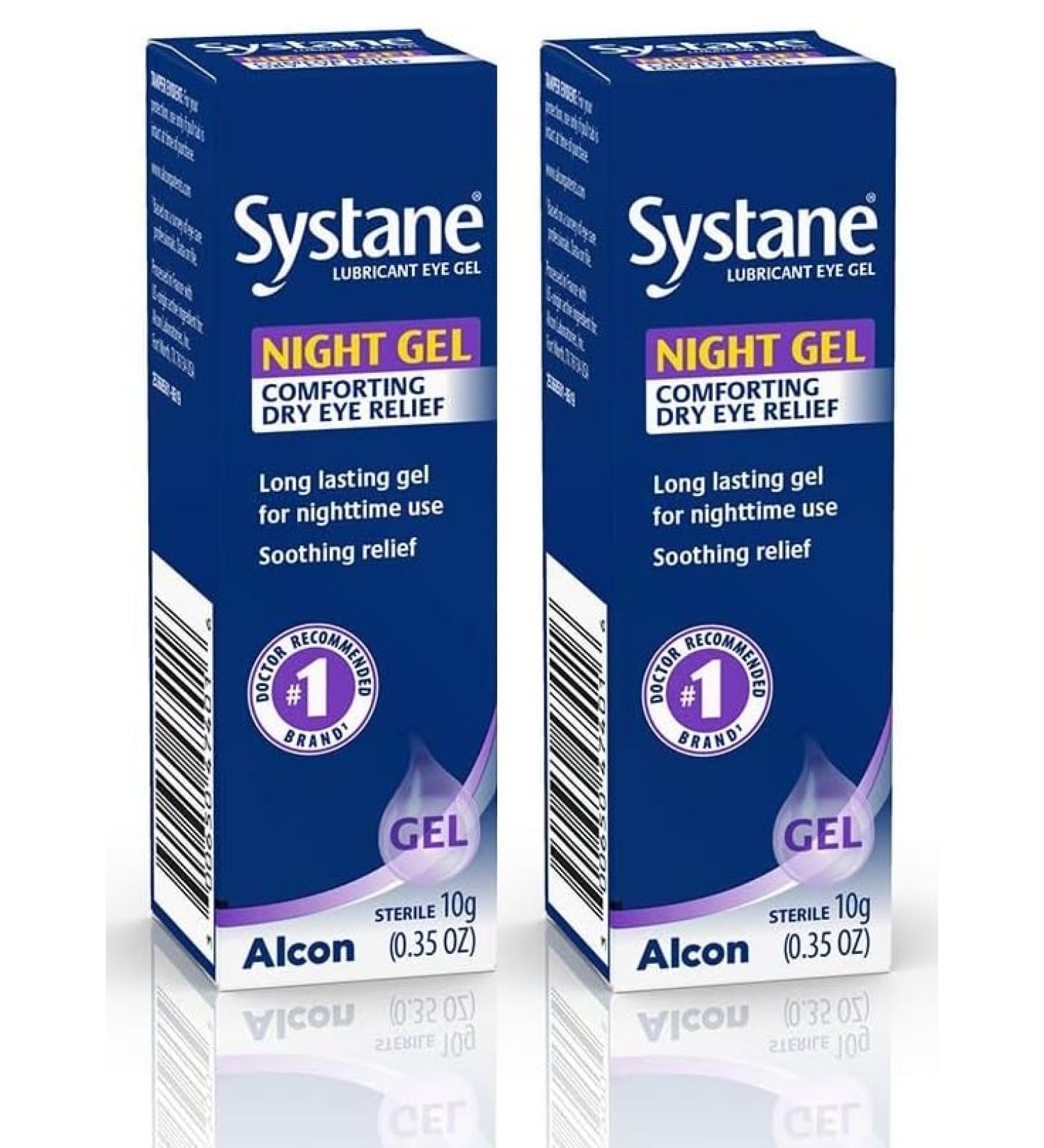 Systane Lubricant Eye Gel - Nighttime Relief 0.35 oz (Pack of 2) - International Shipping Available - Buy Online on GoSupps.com