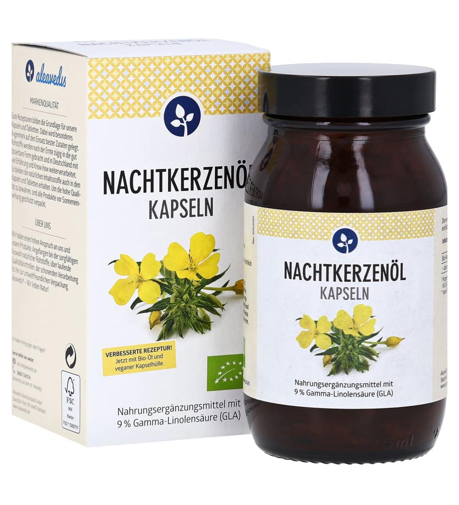 Nighting cup oil 500 mg capsules bio vegan