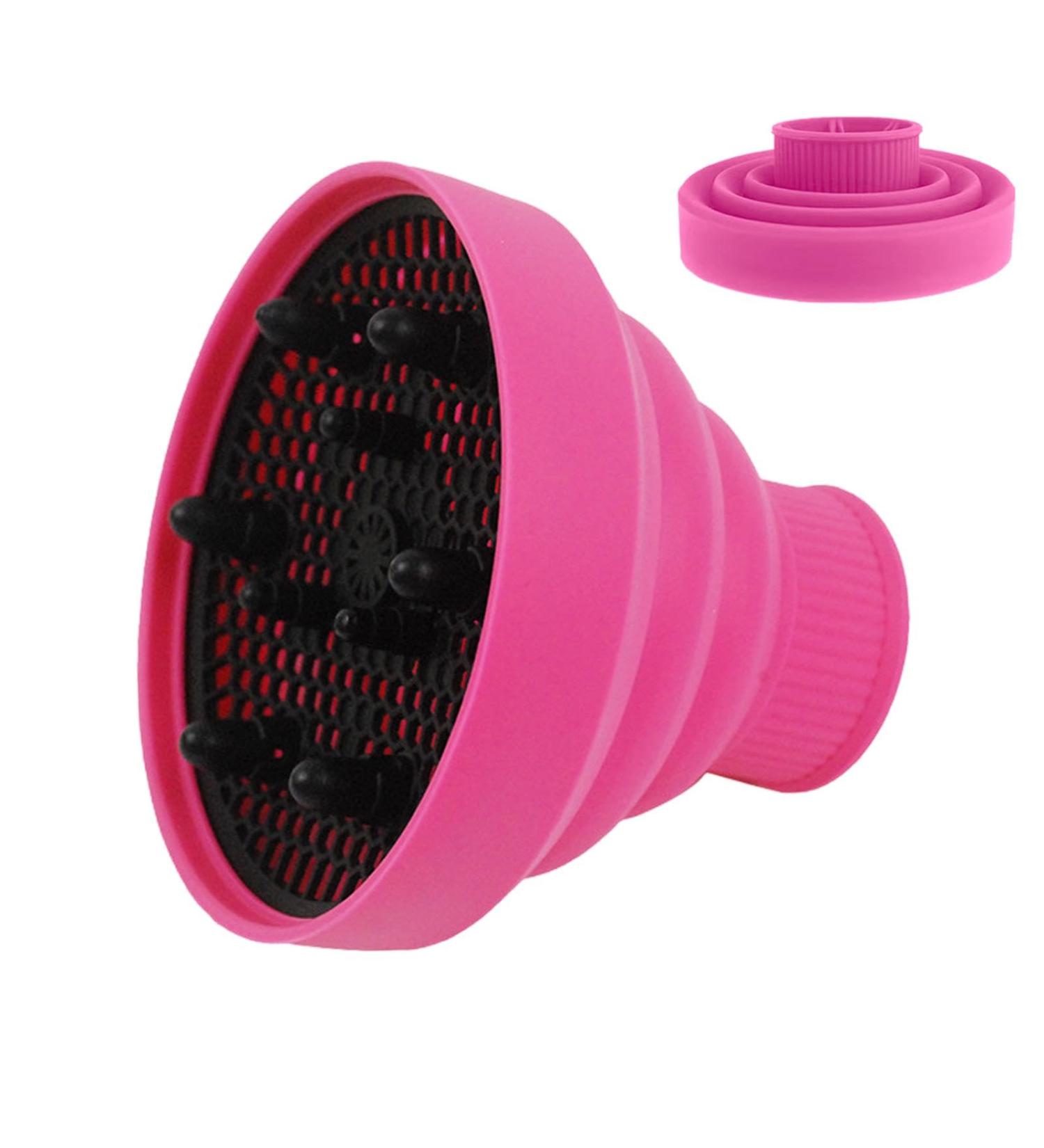 Generic Blow Dryer Vent Hood - Heat Resistant Silicone Hair Dryer Vent Hood Foldable | Soft Blow Dryer Accessory Multifunctional Hair Styling Supplies for Girls pink - Buy Online on GoSupps.com