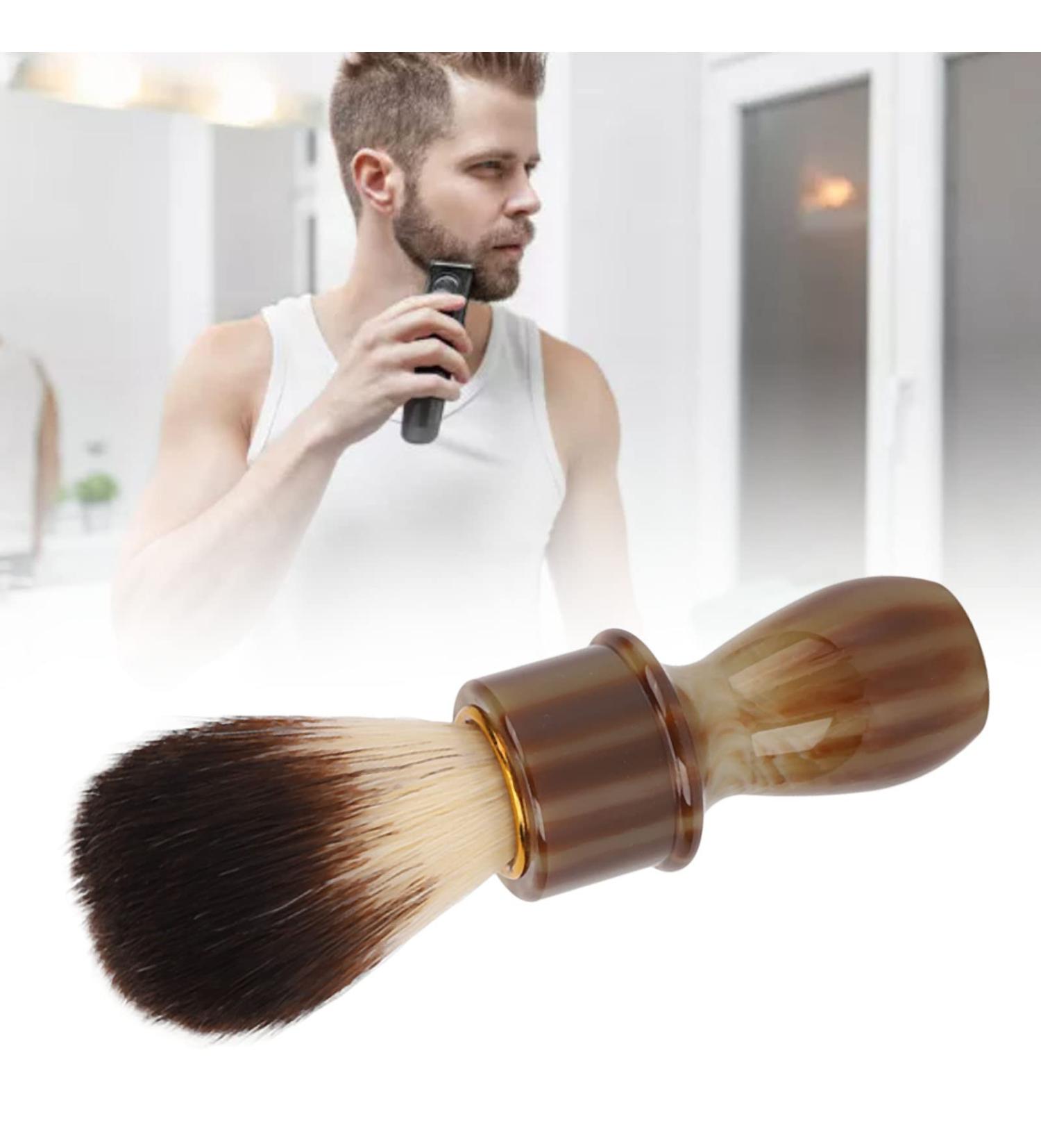 Shop Ergonomic Shaving Brush for Men | Professional Barber Tool for Home Use | Soft Hair Facial Care Brush - Buy Online on GoSupps.com