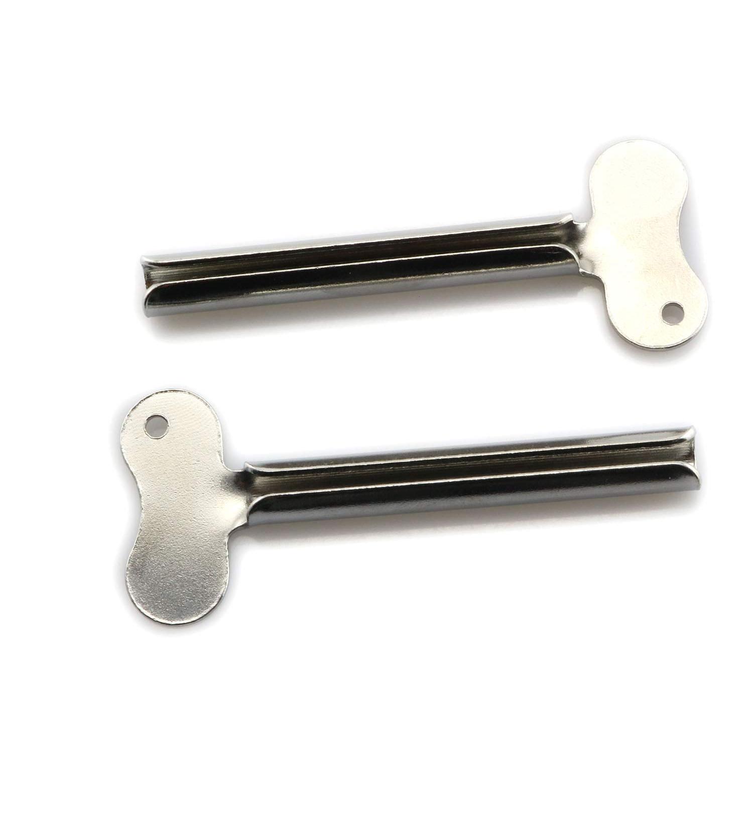 2pcs Stainless Steel Toothpaste Tube Squeezers - Set of Pro Bamboo Kitchen Bathroom Accessories - Buy Online on GoSupps.com