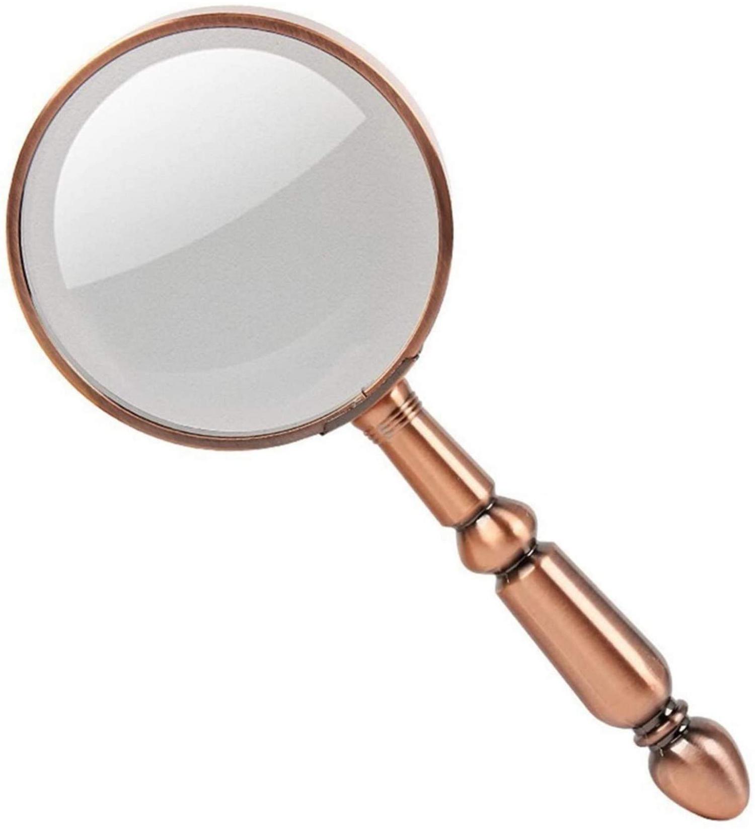 Magnifying Glasses for Hobbies Reading Magnifier Magnifying Glass 20 Times Full Metal Handheld Old Man Reading - See Newspaper HD Optical Glass - Detachable Design Vision - Buy Online on GoSupps.com